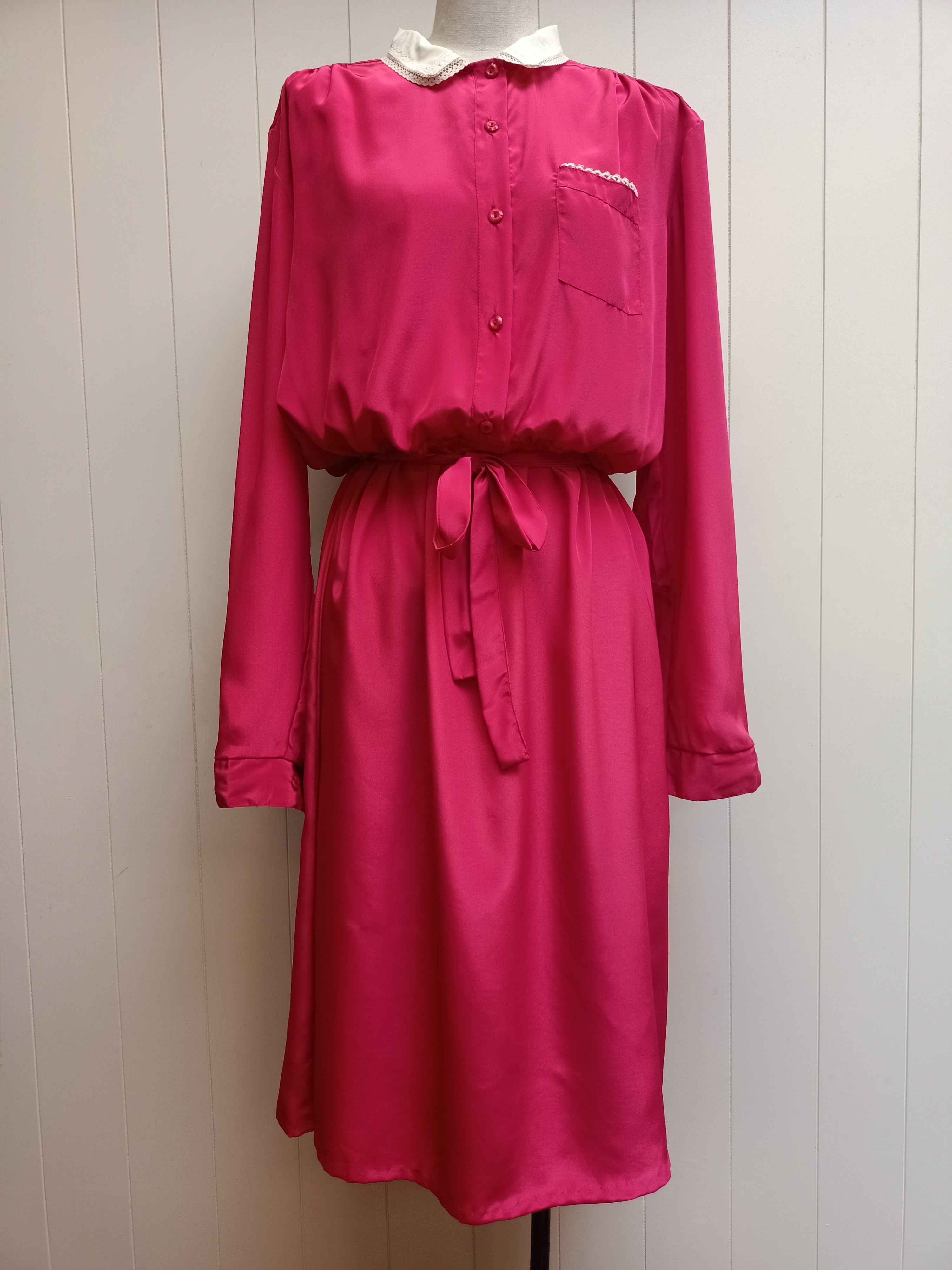 Vintage Pink Collared Dress