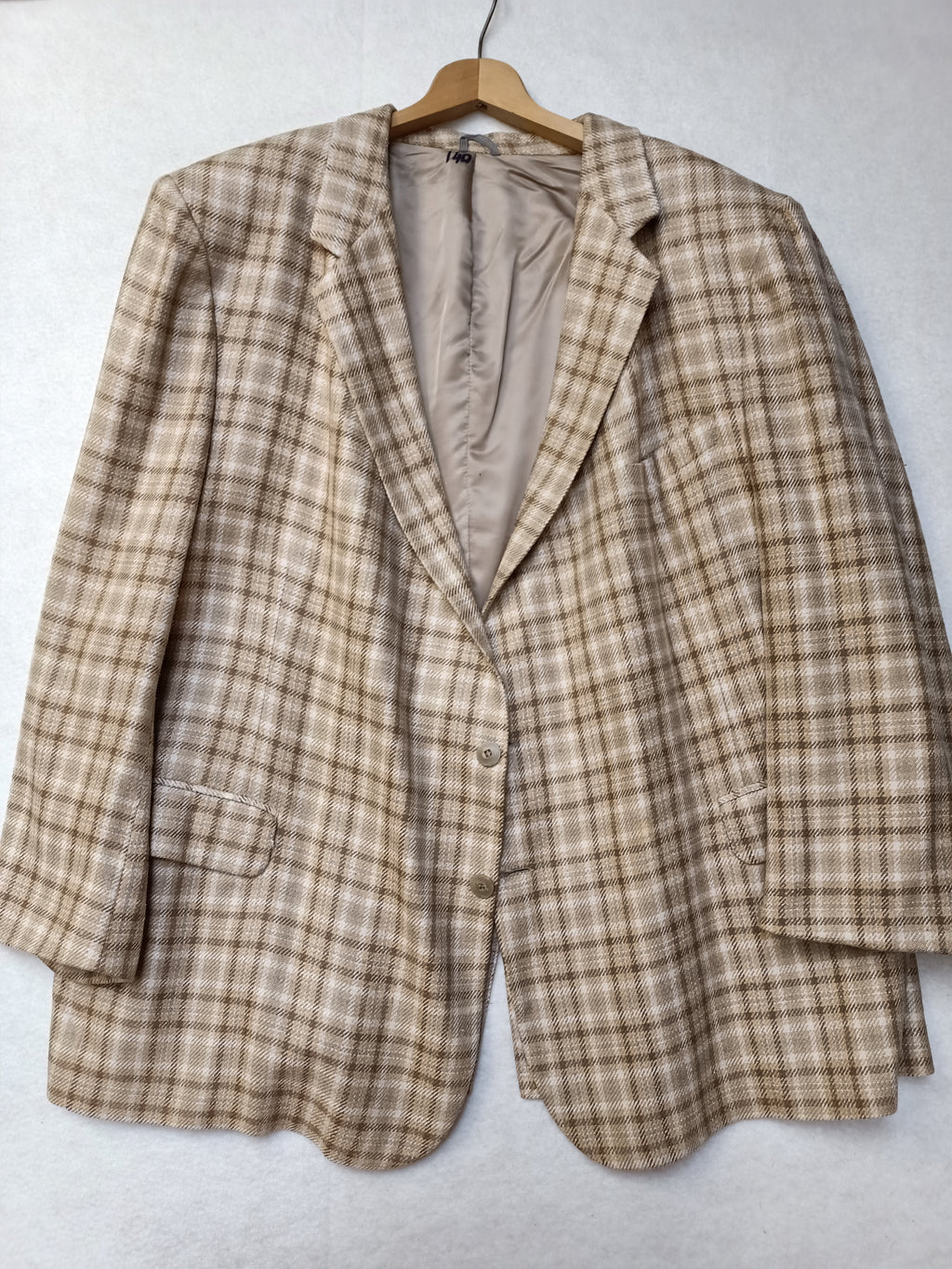 Retro Checkered Blazer