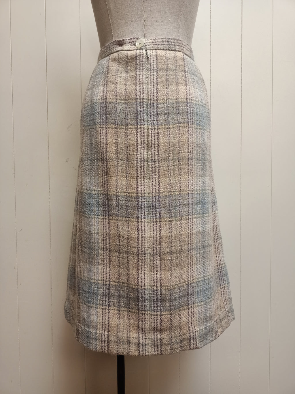 Vintage Stylemaster Plaid Wool Skirt