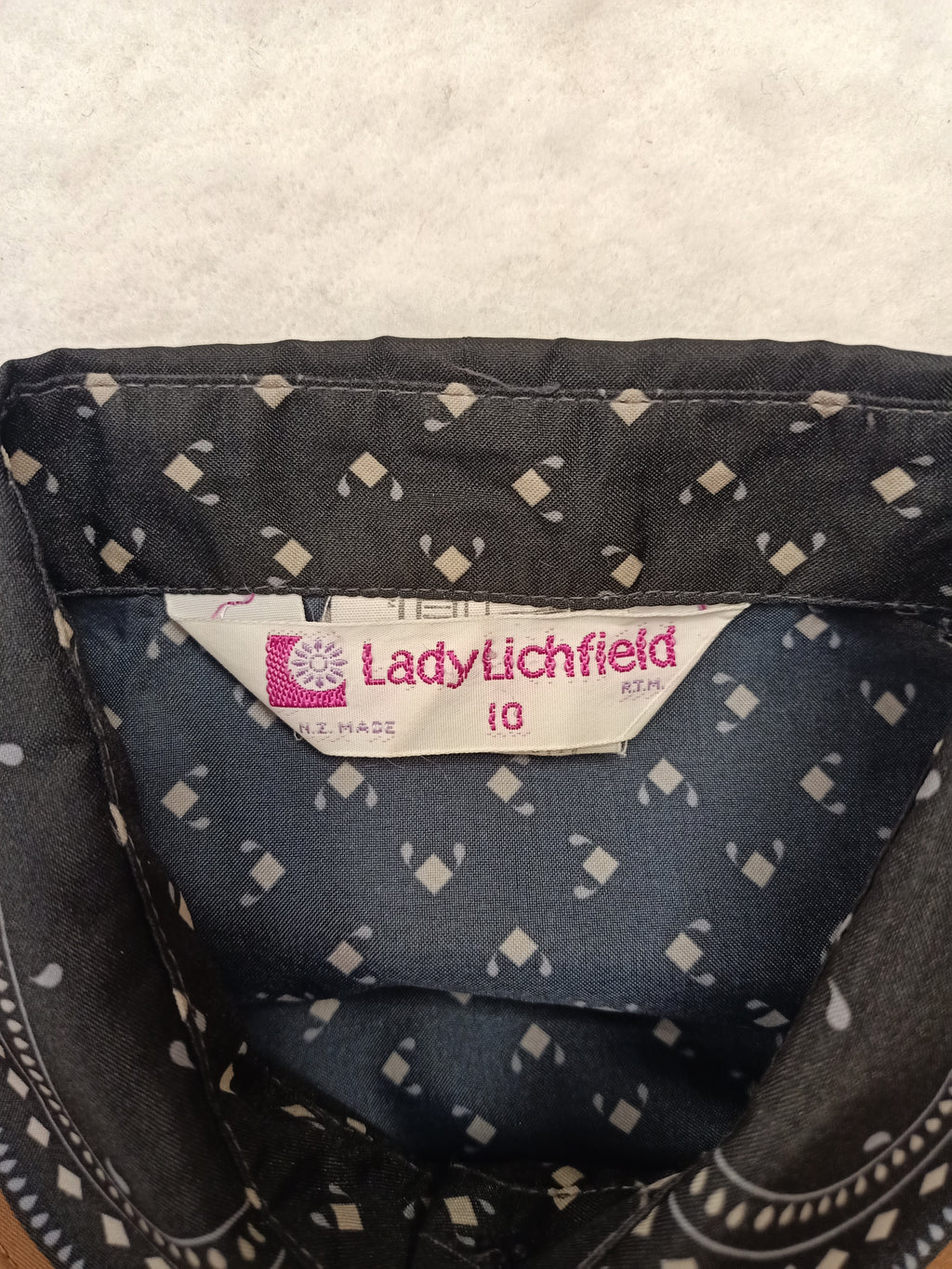 Vintage Lady Lichfield Geometric Shirt