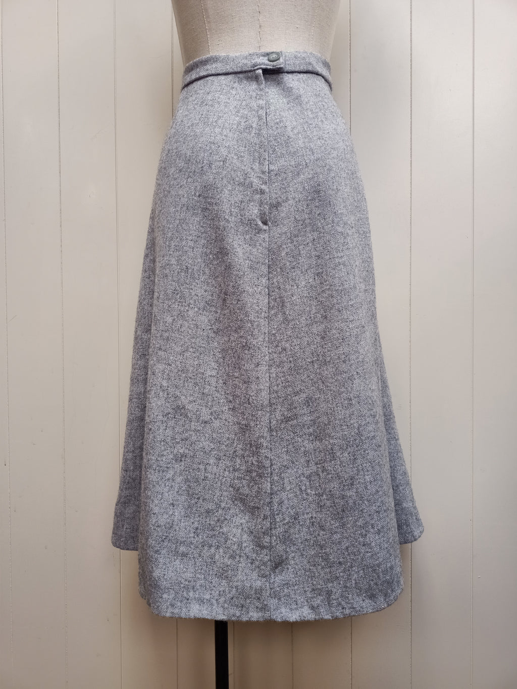 Vintage Grey Tweed Skirt
