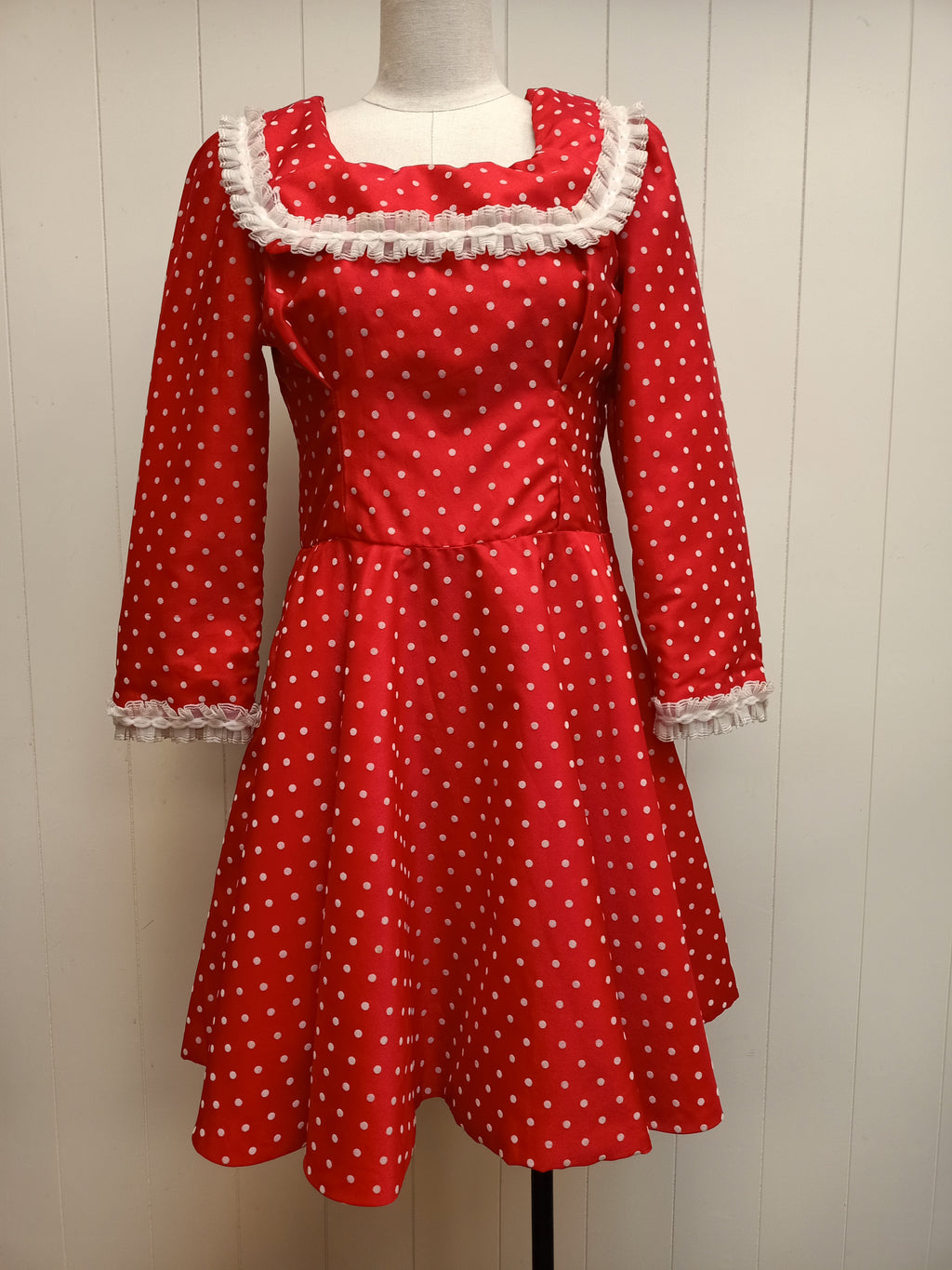 Vintage Polka Dot Prairie Dress