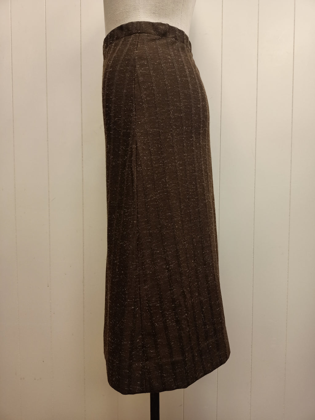 Vintage Brown Striped Skirt
