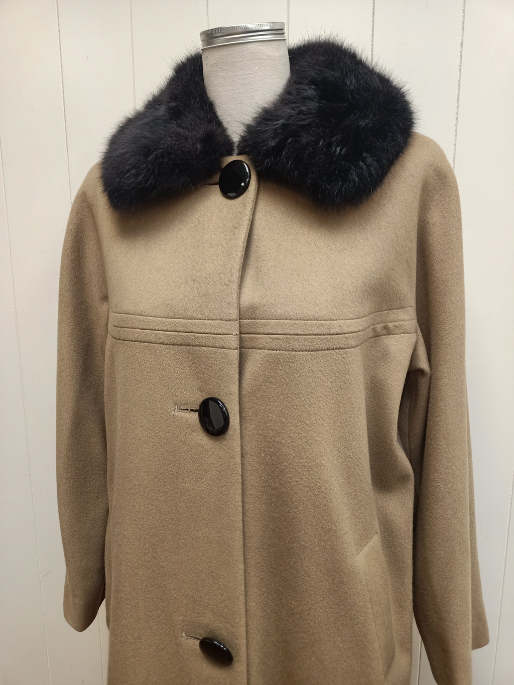 Vintage Debuteen Fur Collar Coat