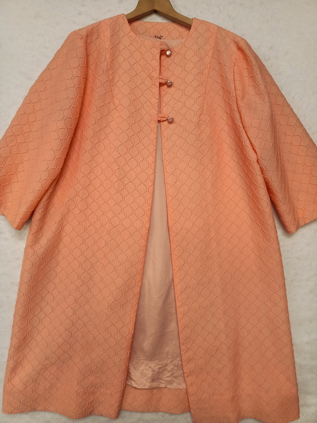 Vintage Peach Duster Coat
