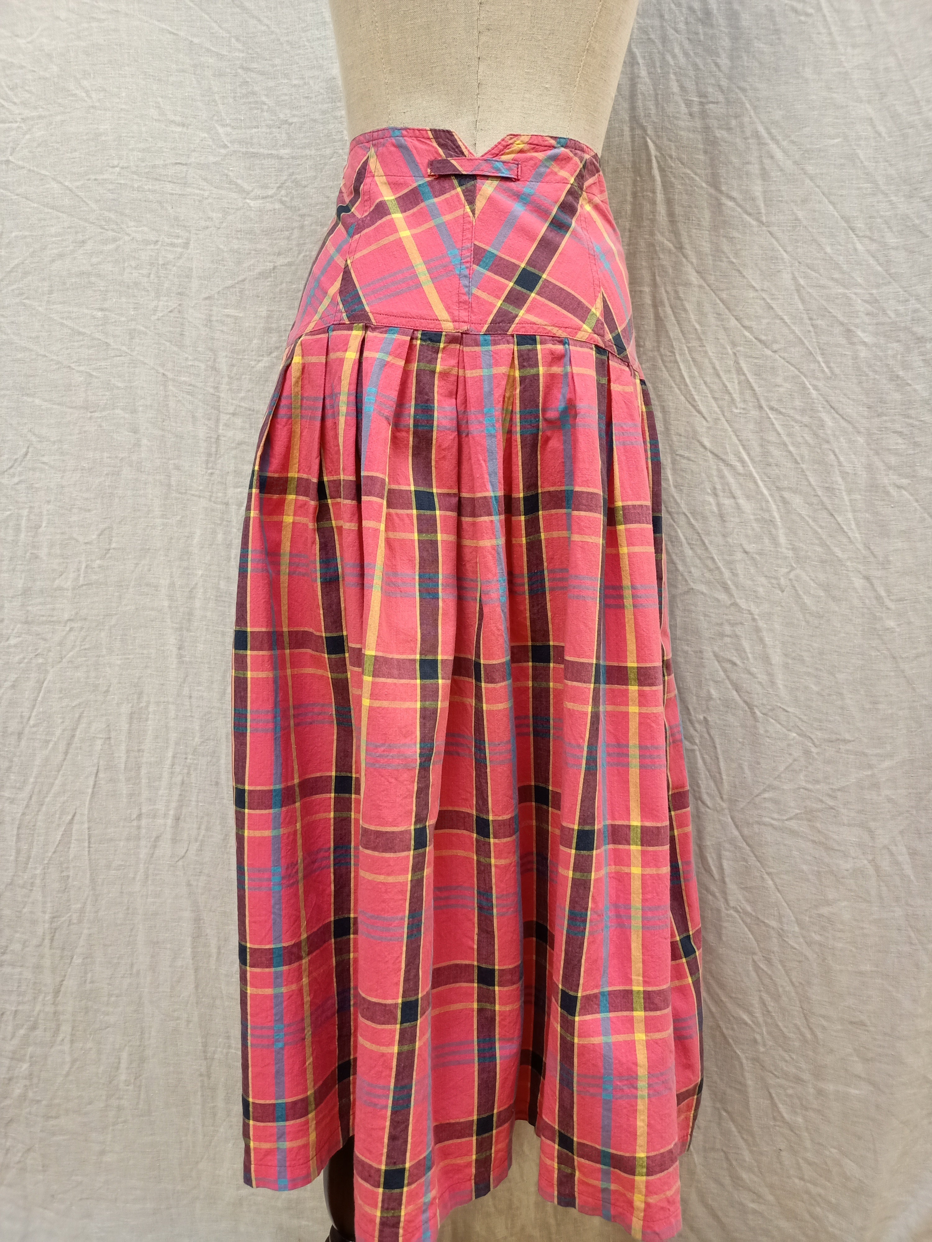 Vintage Kiss Checkered Skirt