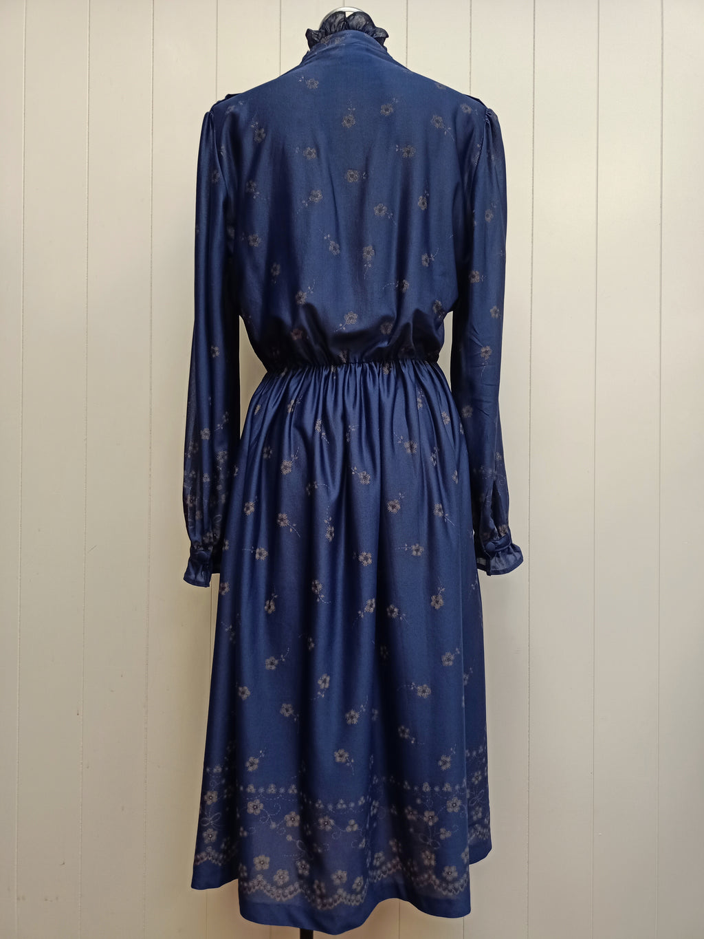 Vintage Bonds The Knitmaker Navy Floral Dress