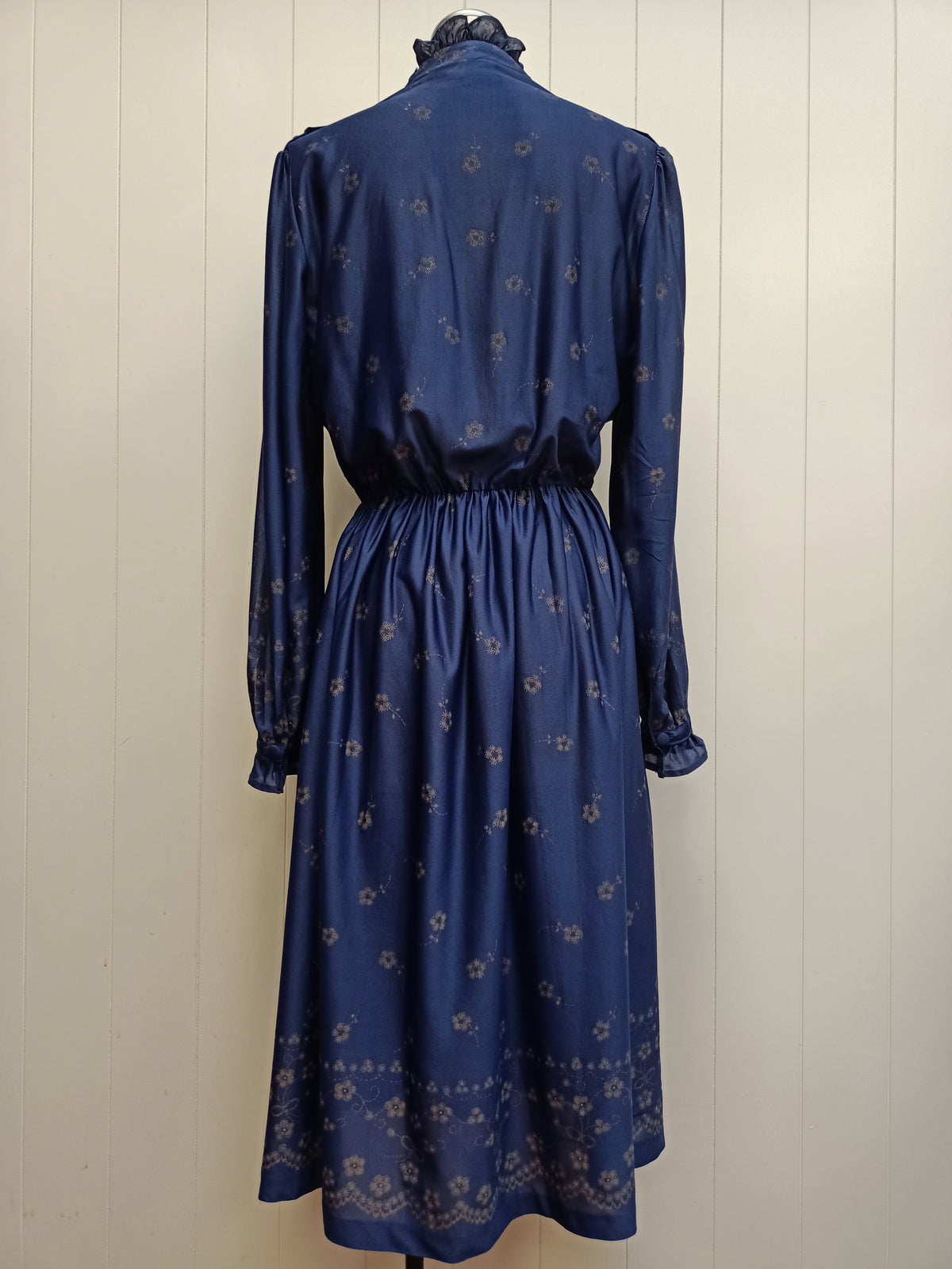 Vintage Bonds The Knitmaker Navy Floral Dress