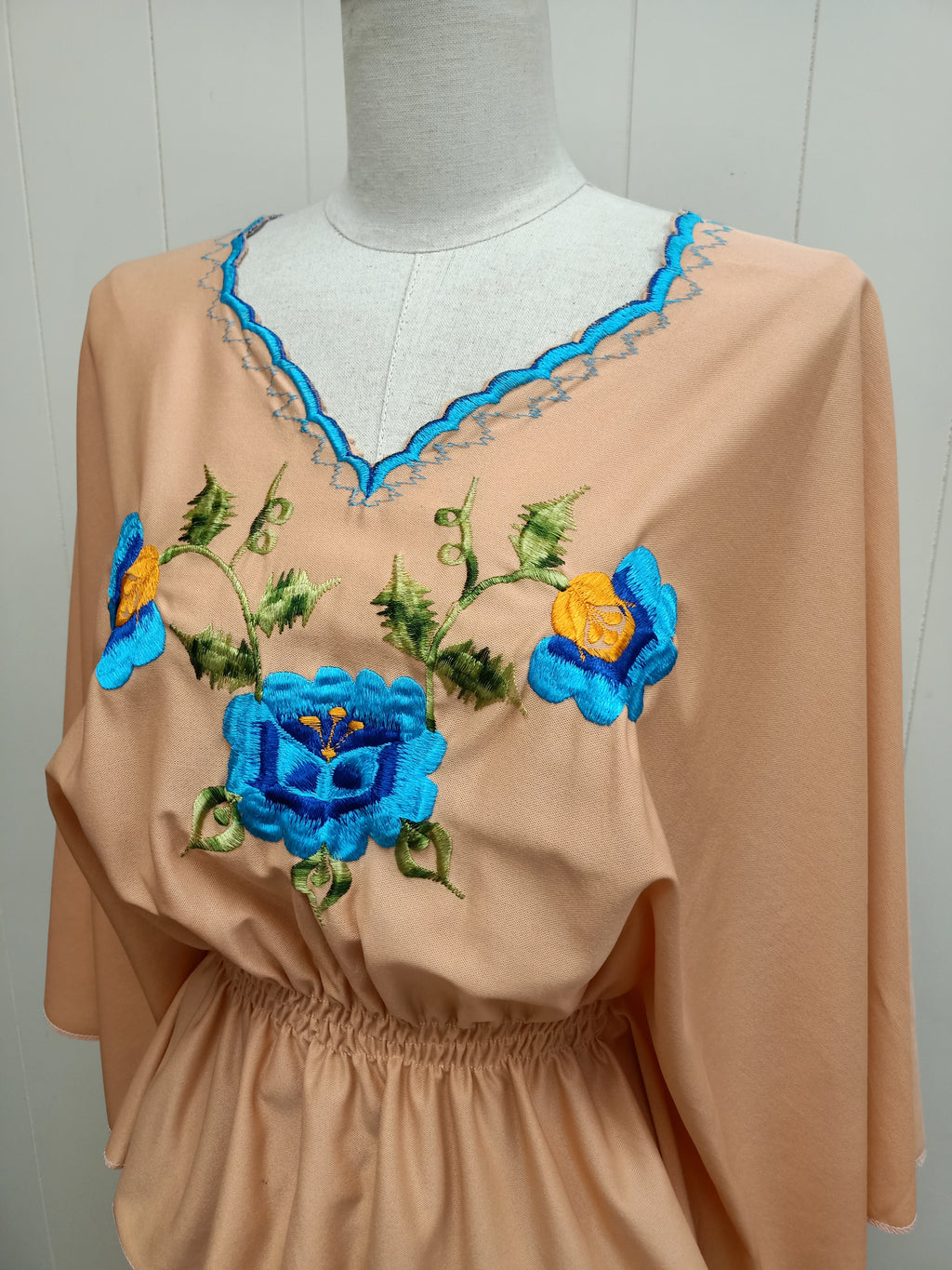 Vintage Embroidered Caftan Shirt