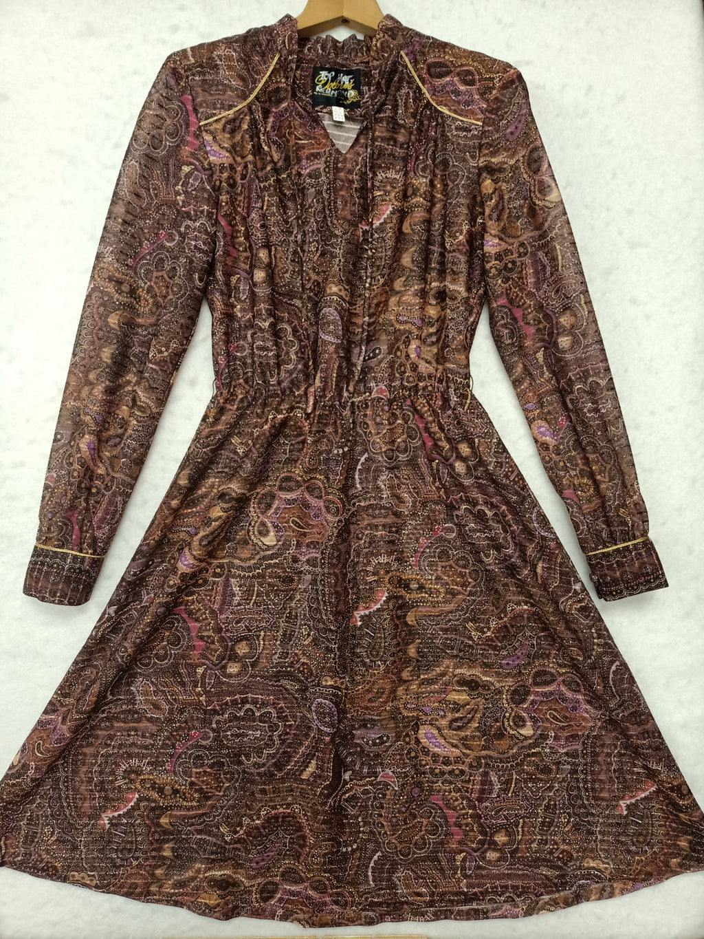 Vintage Dolores Paisley Dress