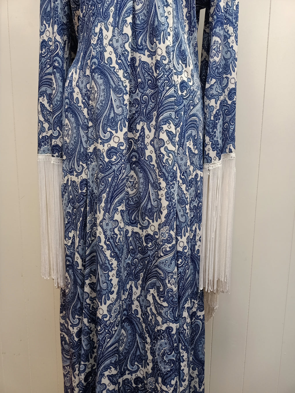 Vintage Gainsborough Paisley Fringe Maxi Dress