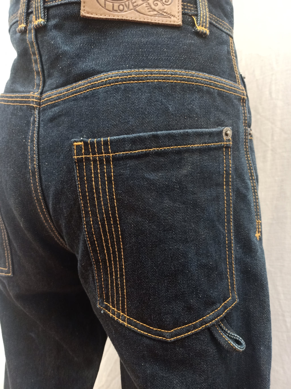 I Love Ugly Button Fly Jeans