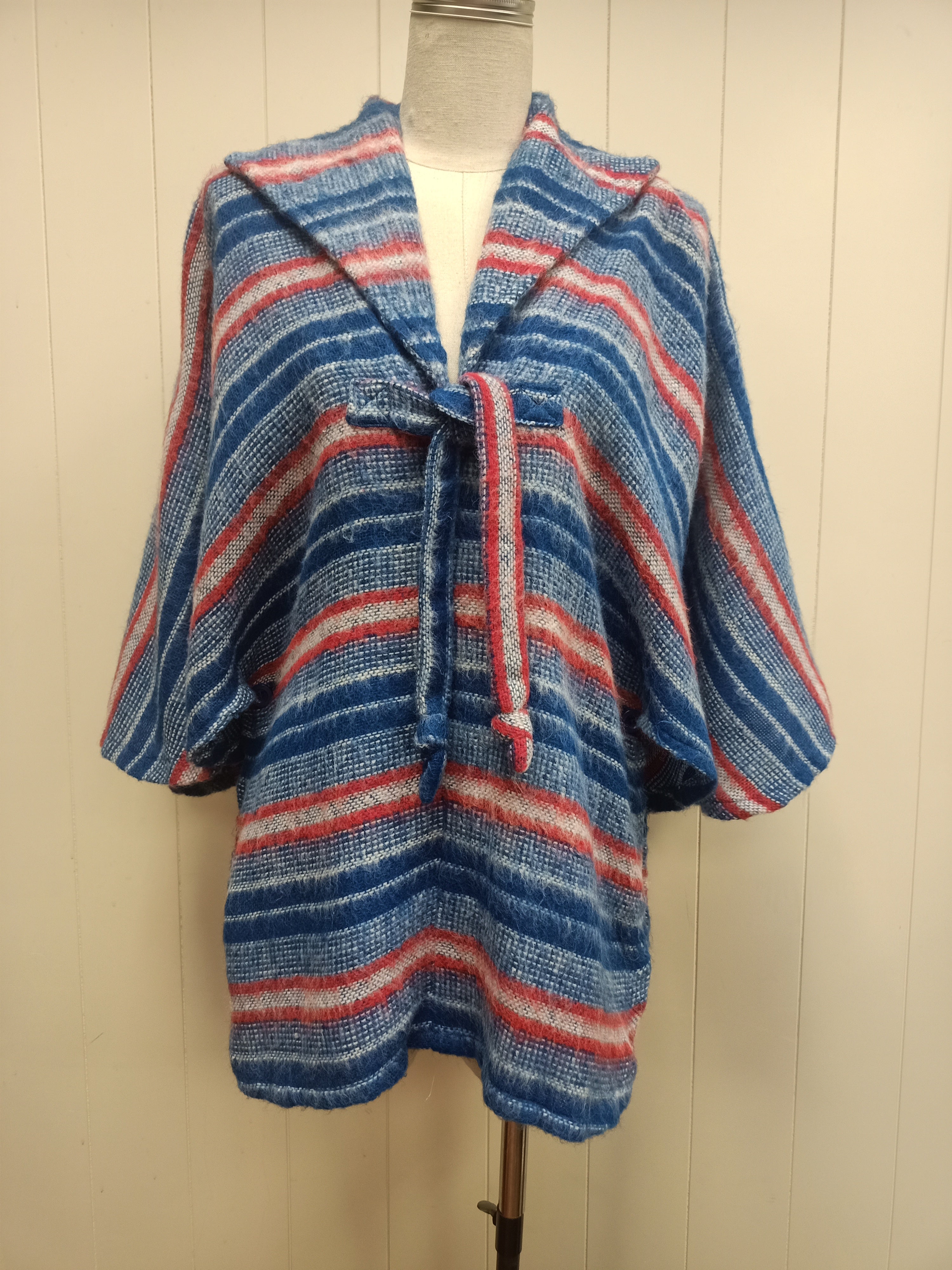 Vintage Fiorucci Striped Poncho
