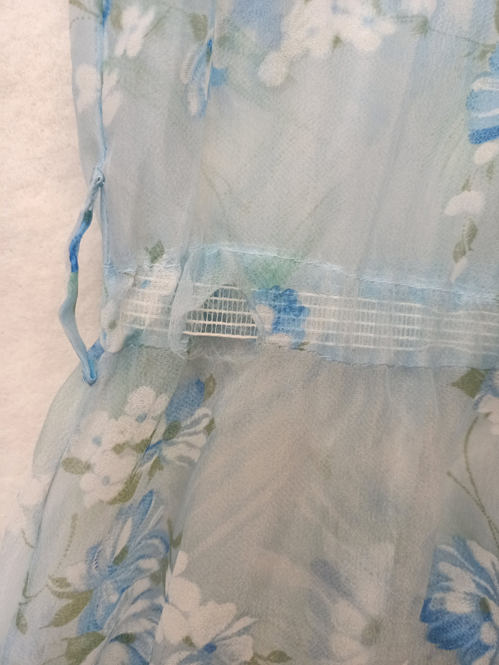 Vintage Floral Ruffle Dress