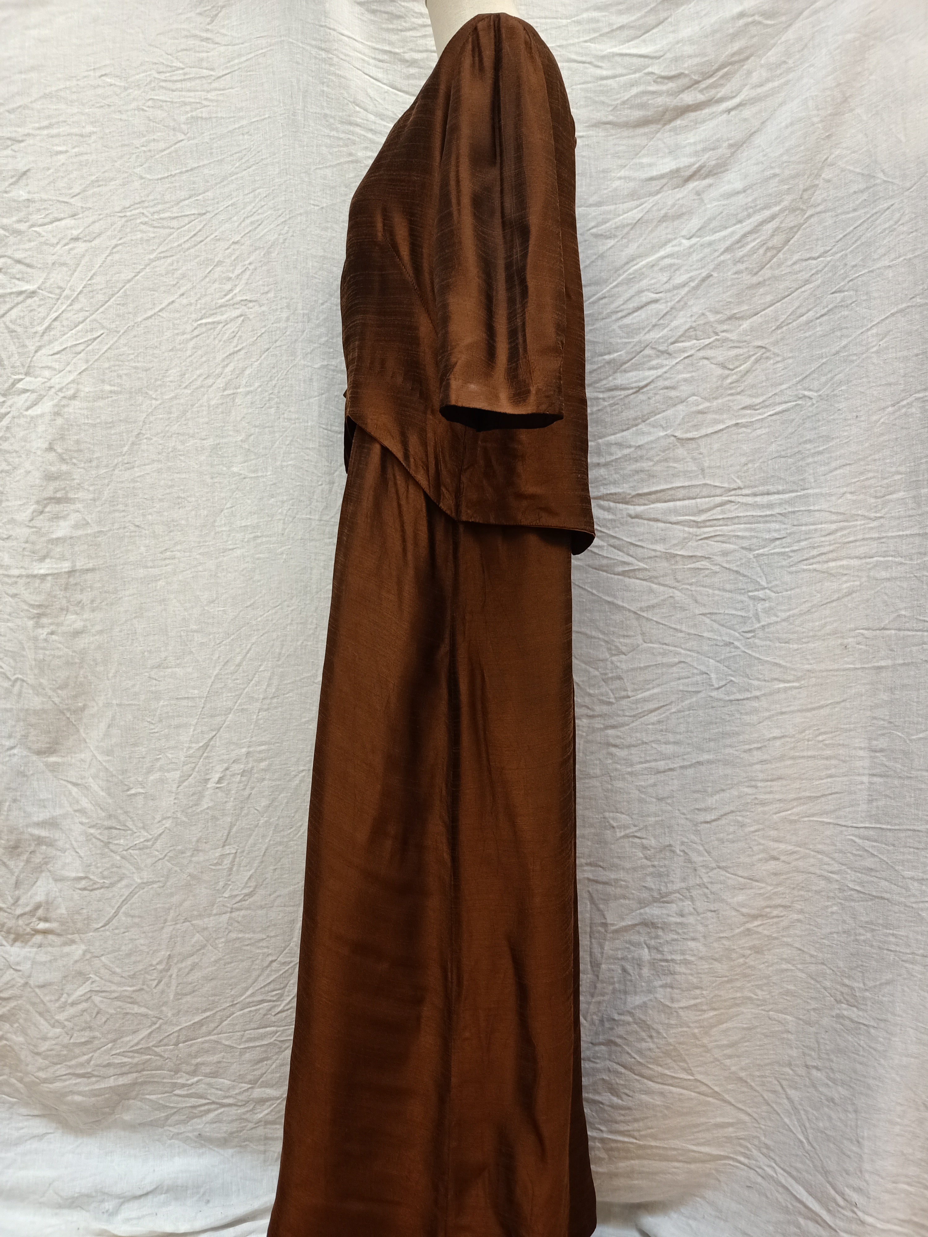 Vintage Brown Maxi Dress