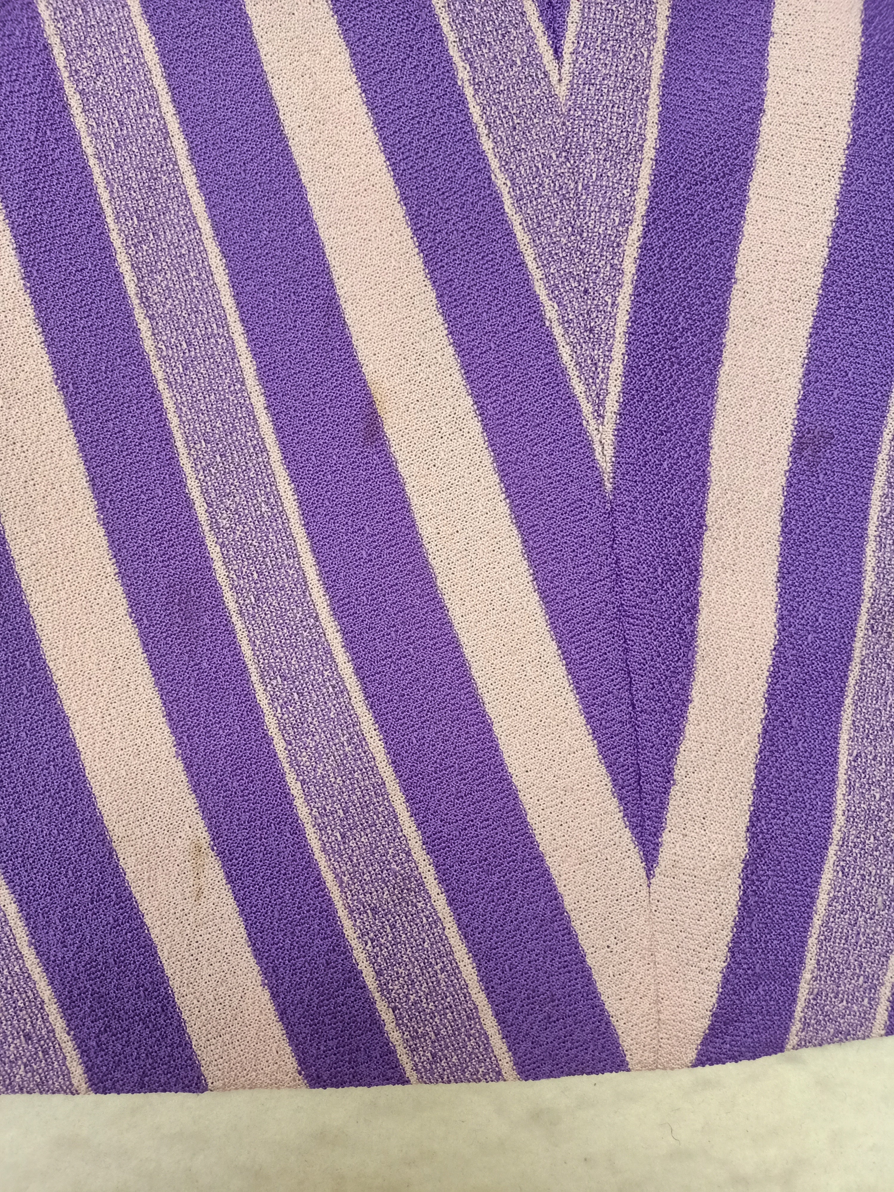 Vintage Purple Chevron Skirt