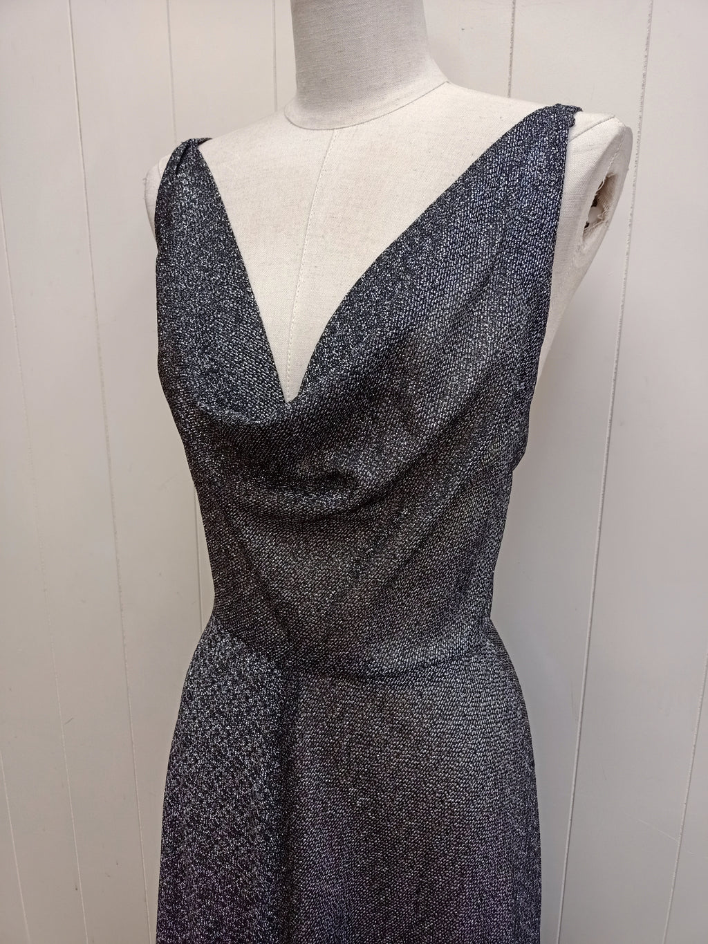 Vintage Sheer Sparkle Maxi Dress