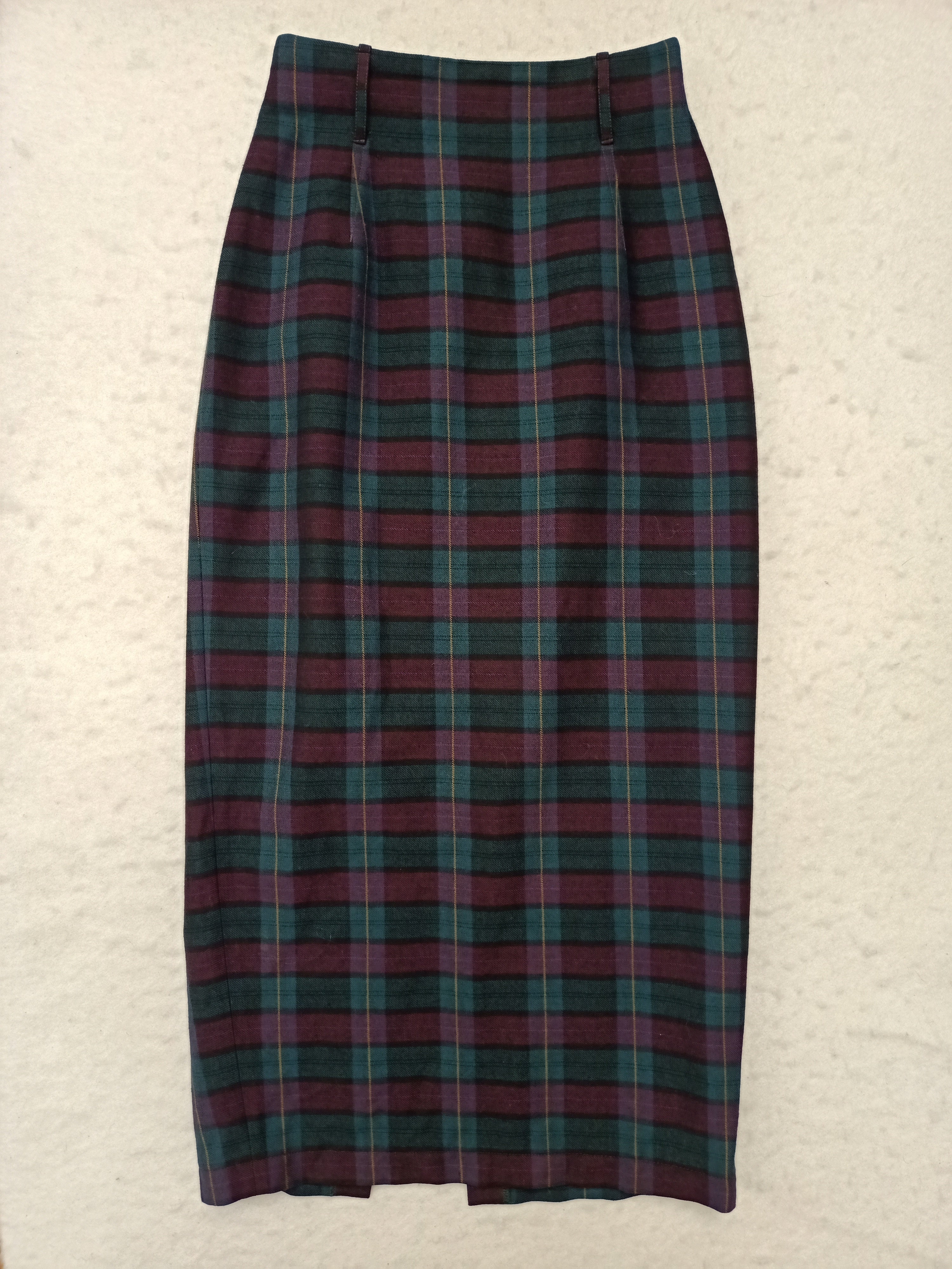 Vintage Country Road Plaid Skirt