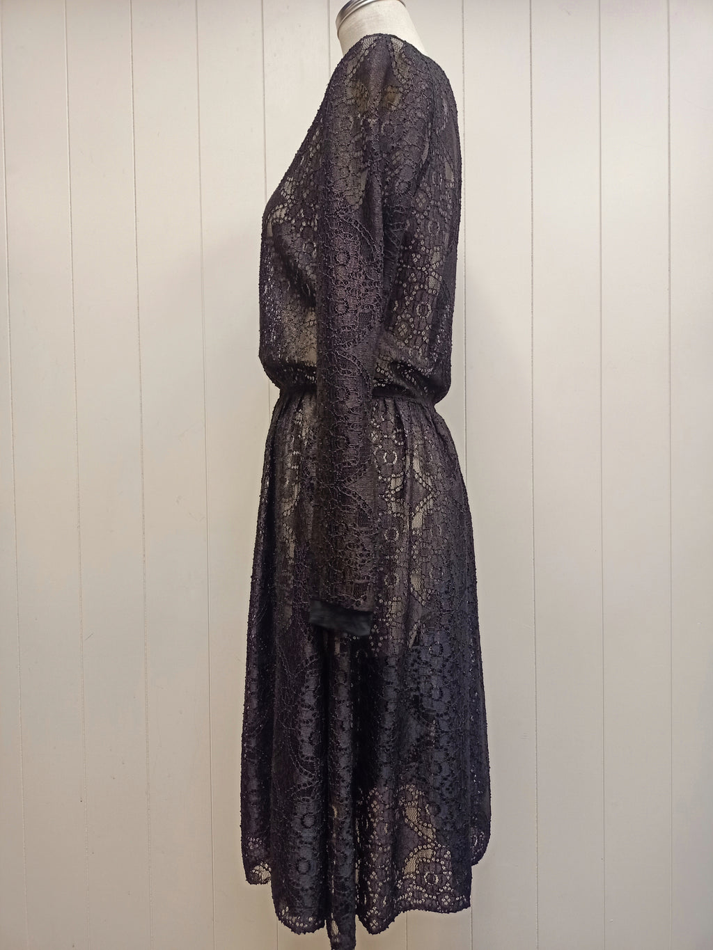 Liann Bellis Black Lace Dress
