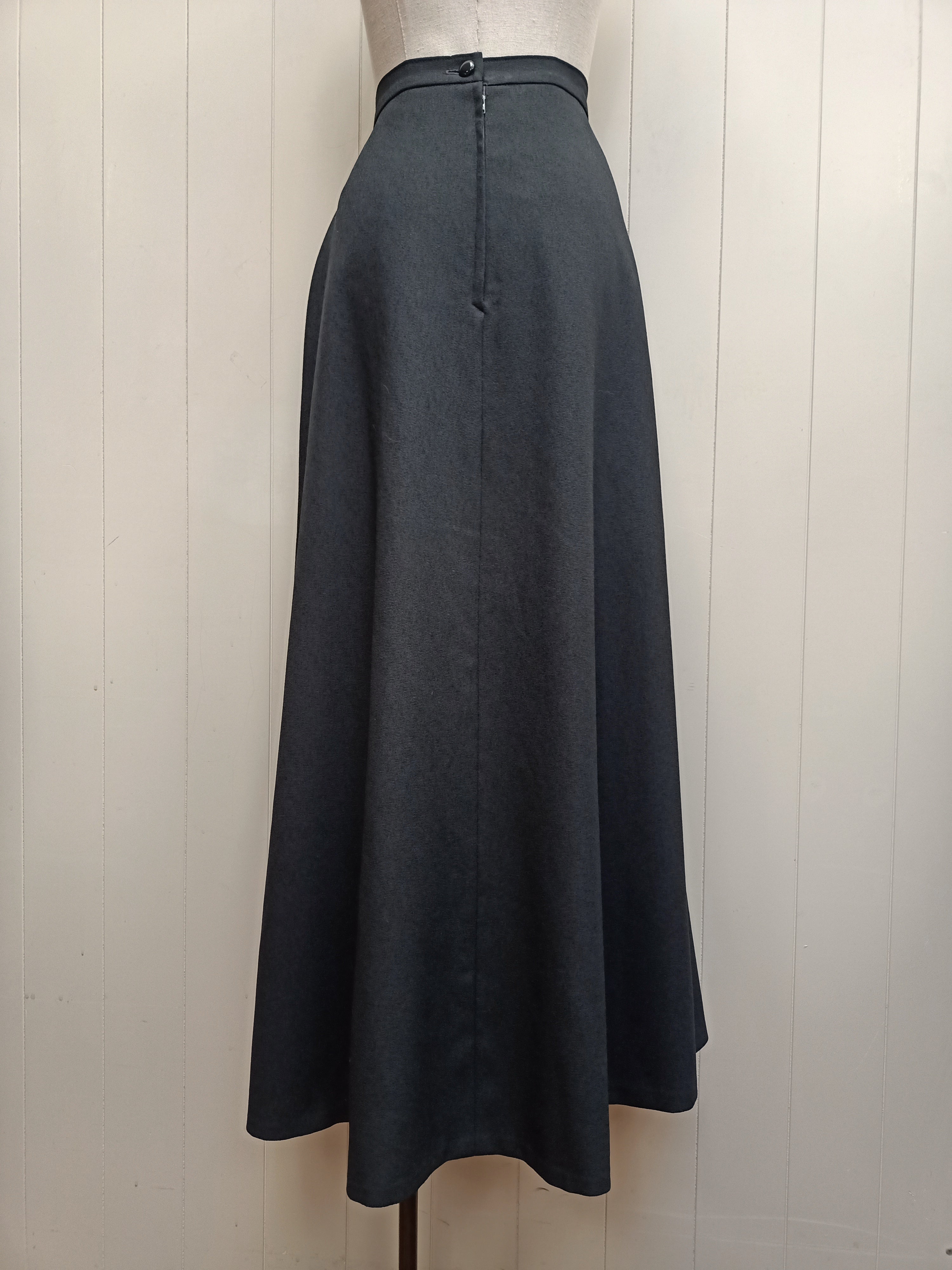 Vintage Black Maxi Skirt