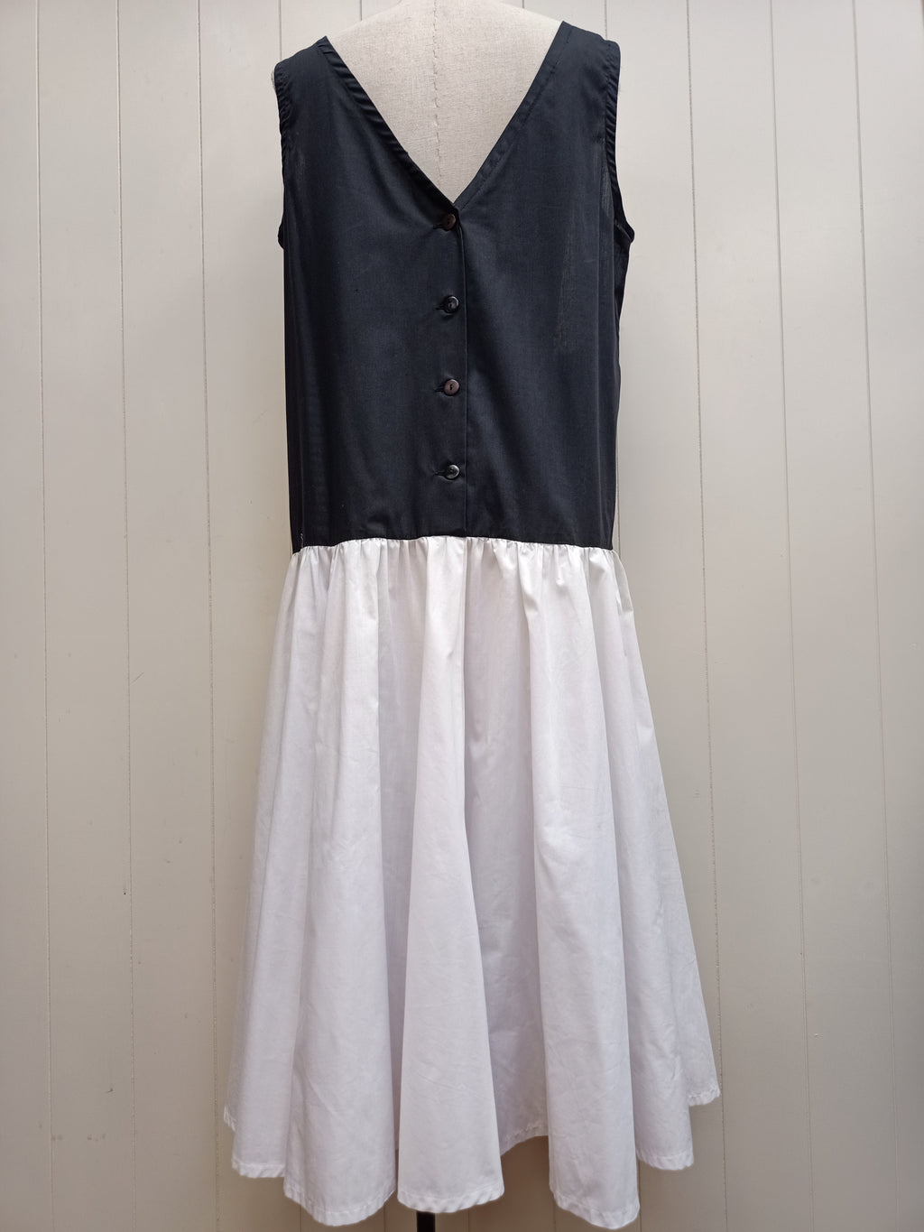 Vintage Geometric Patchwork Dress