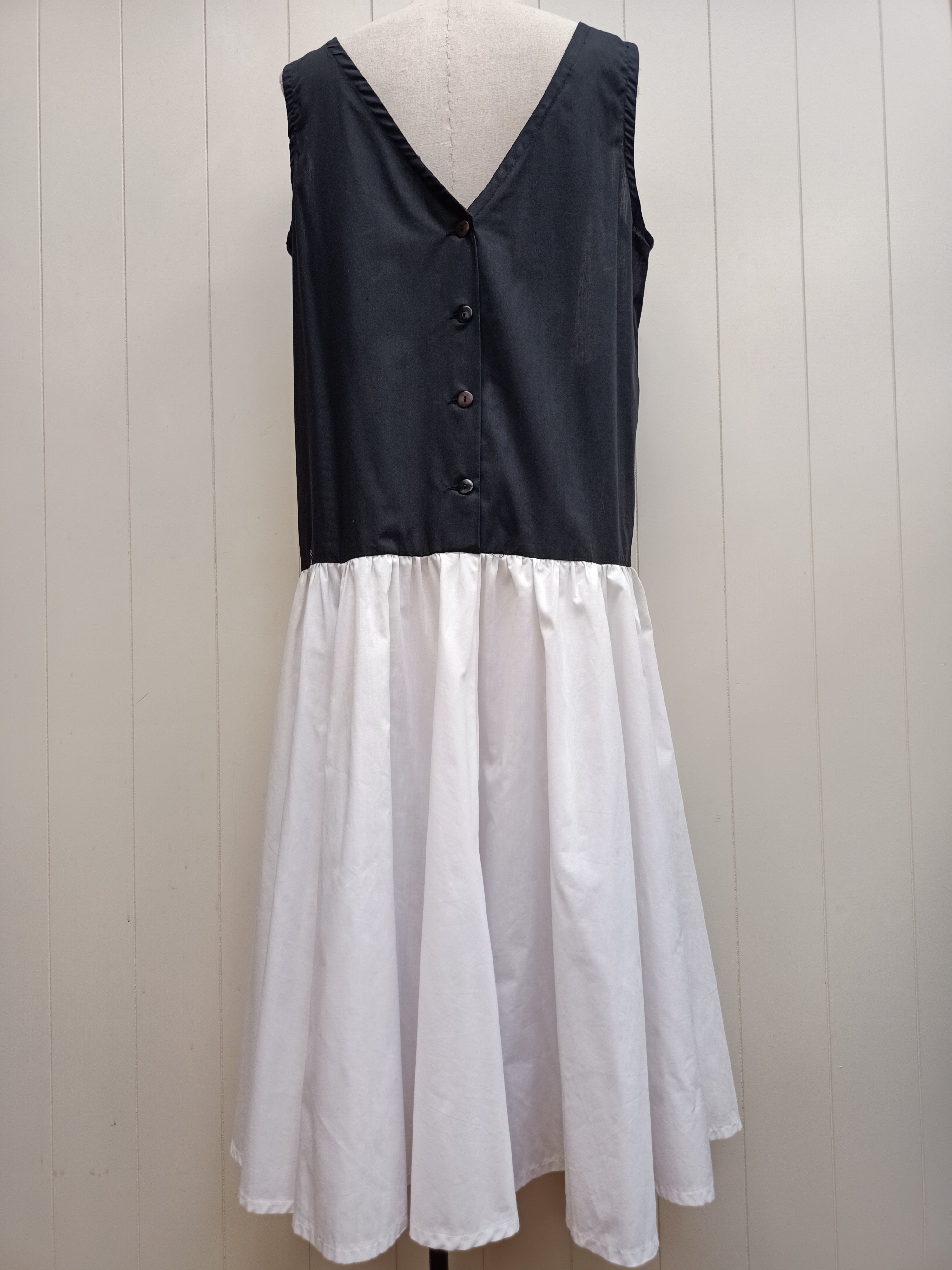 Vintage Geometric Patchwork Dress