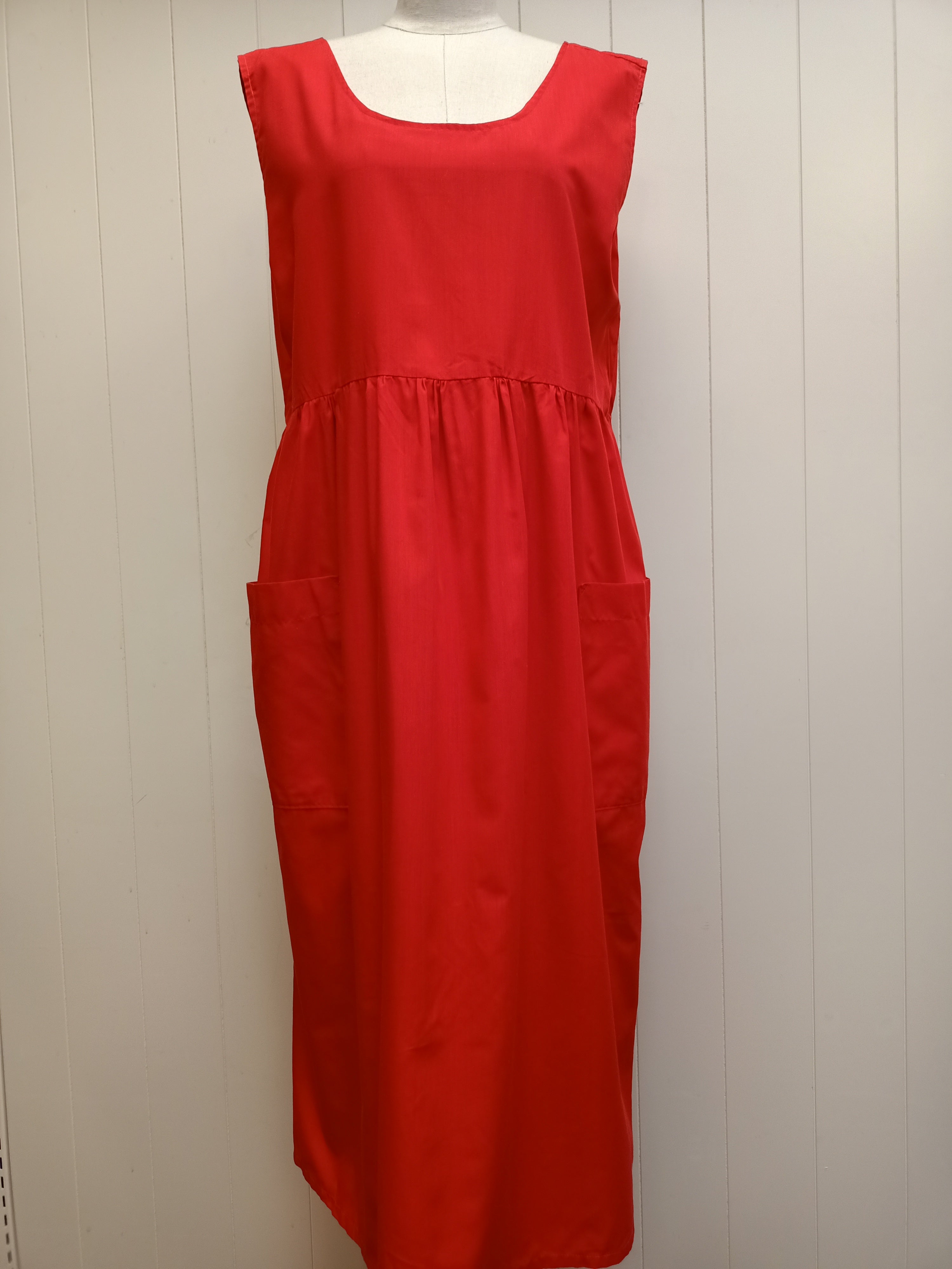 Vintage Red Loose Fit Dress