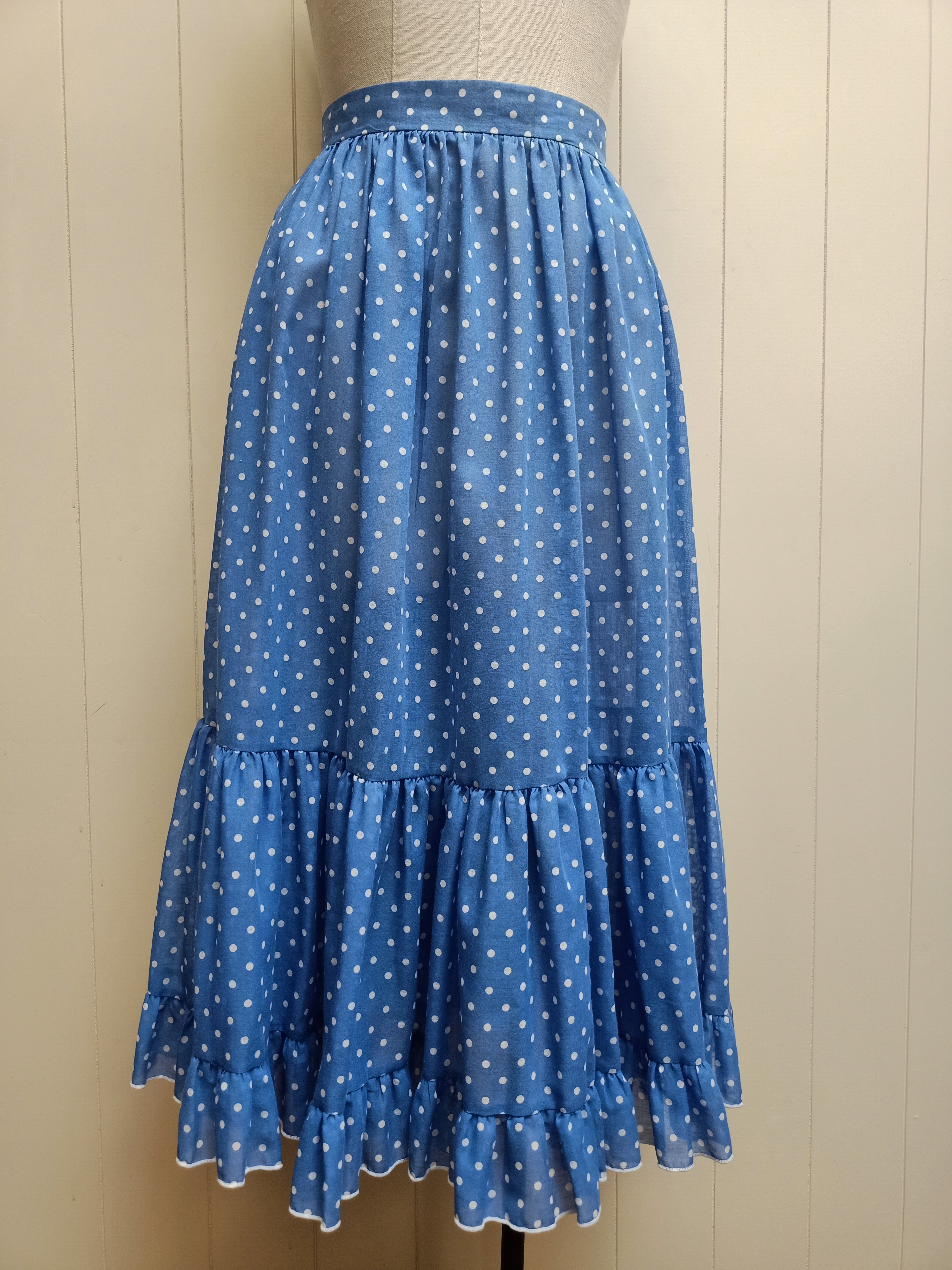 Vintage Pascalle Polka Dot Skirt