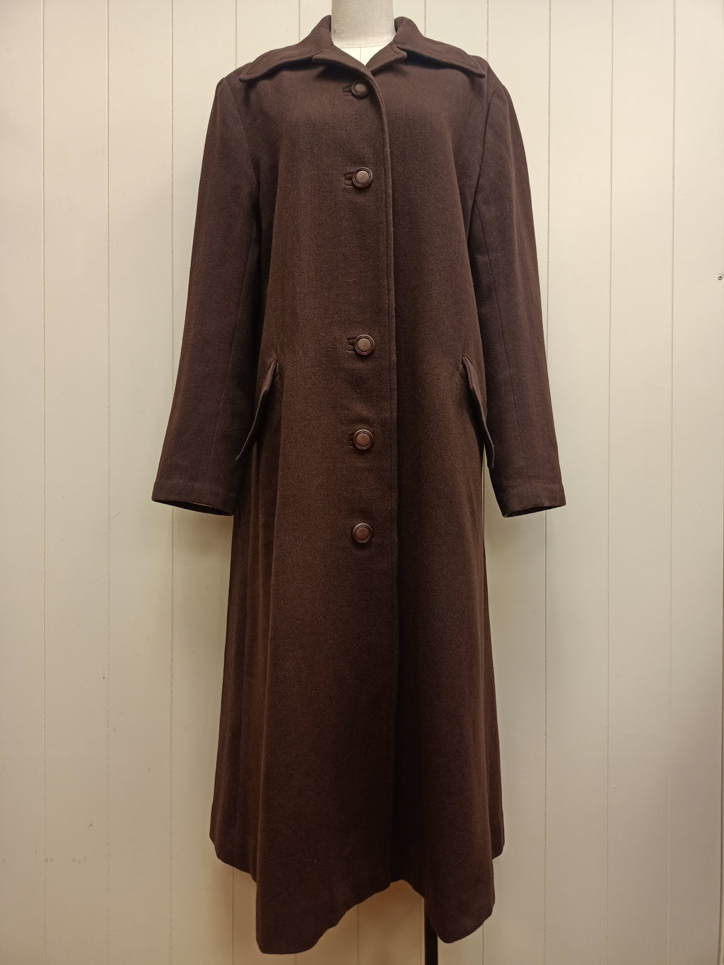 Vintage Brown Jersey Coat