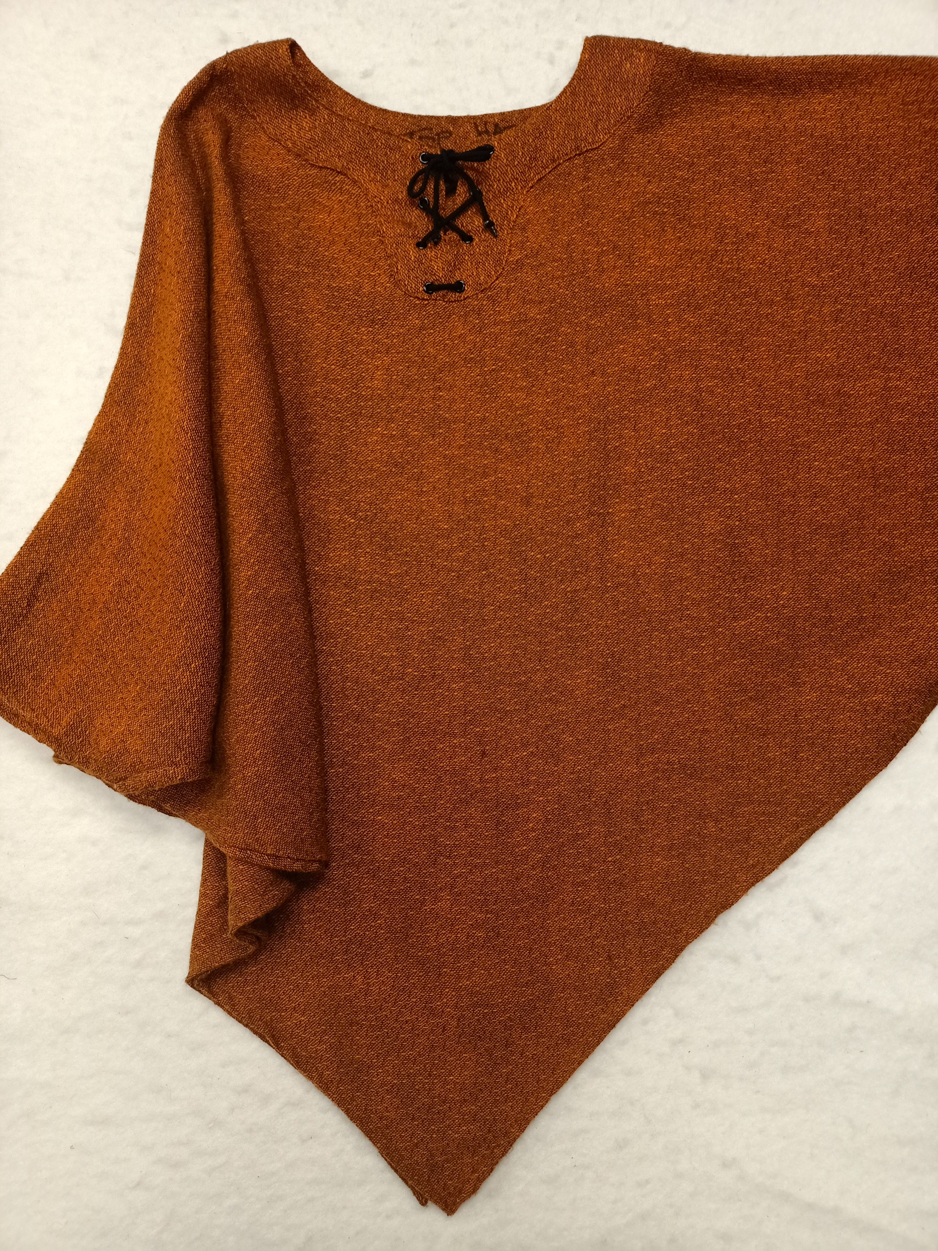 Vintage Orange Poncho