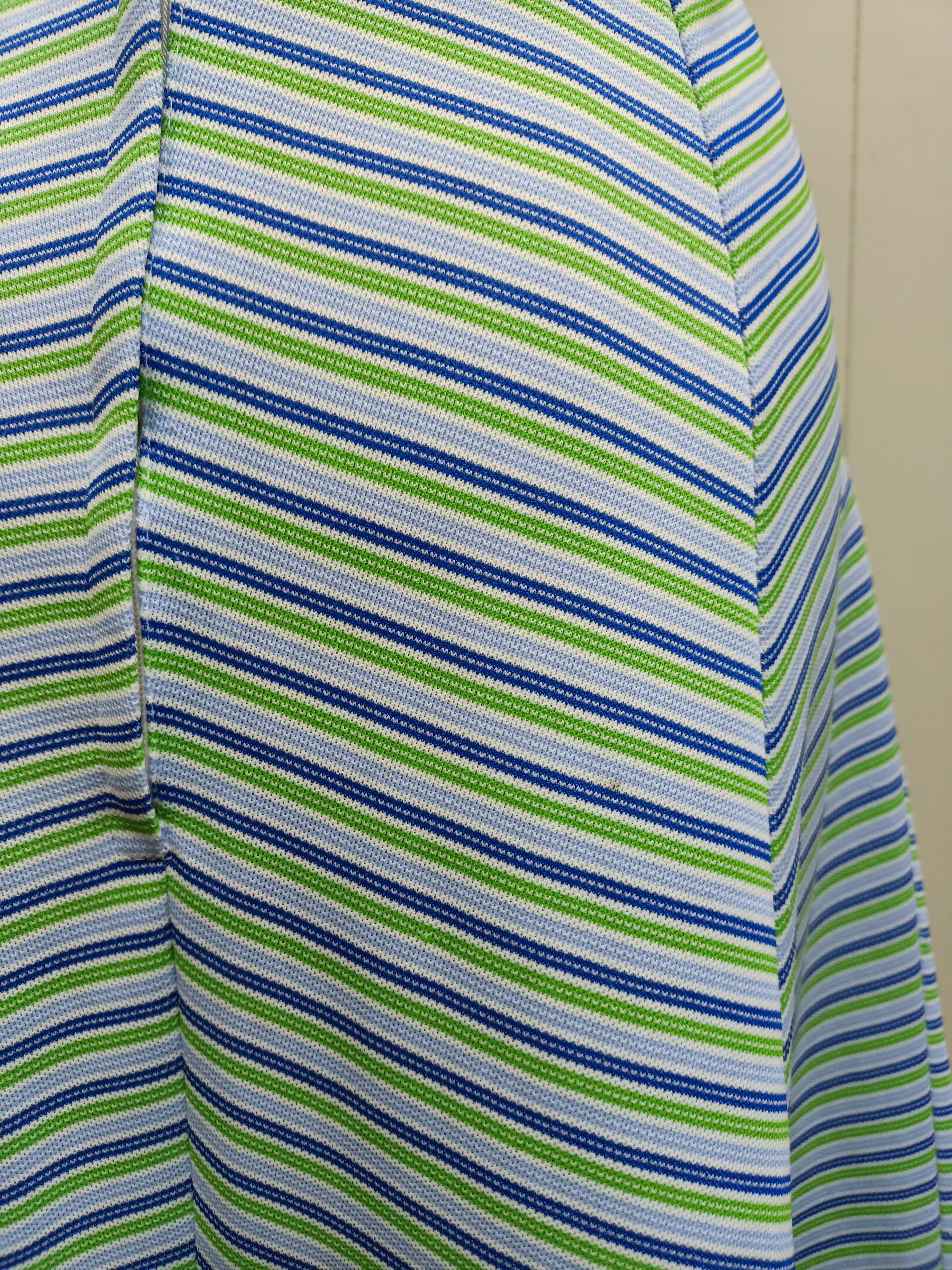 Vintage Panel Striped  Skirt