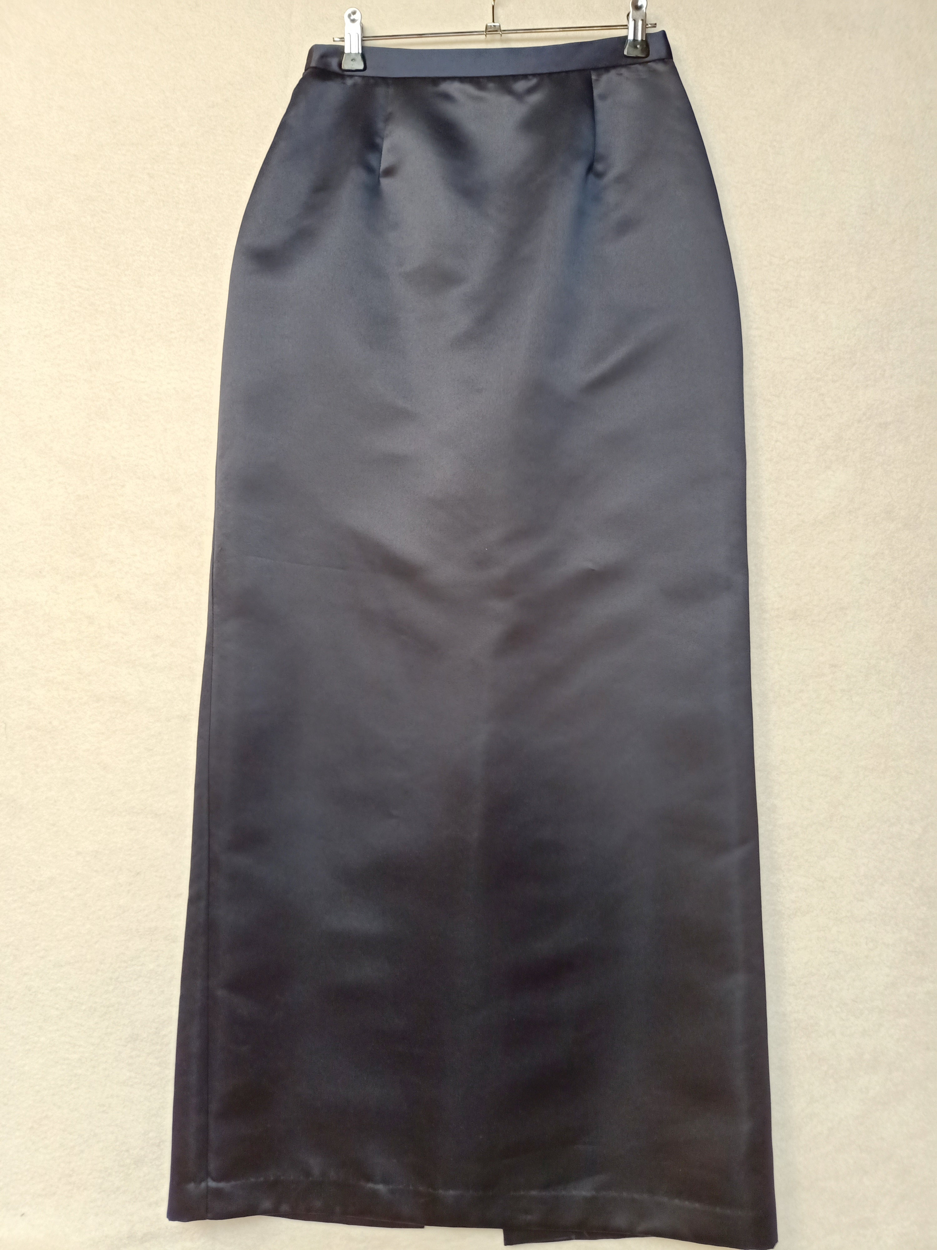 K Separates Navy Satin Skirt