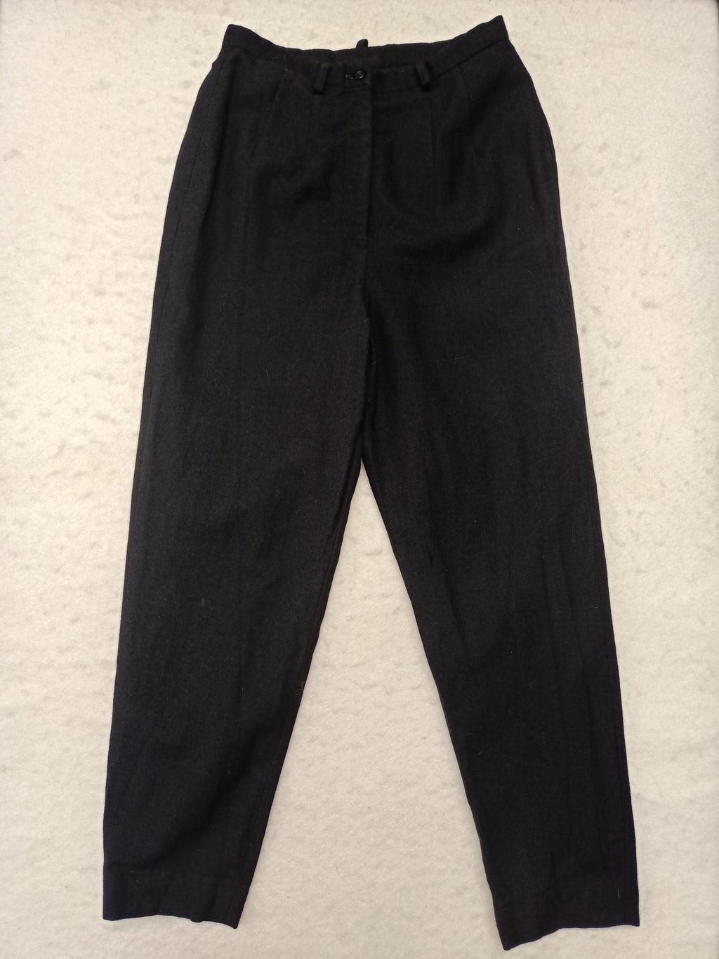 Wool Black Capri Pants