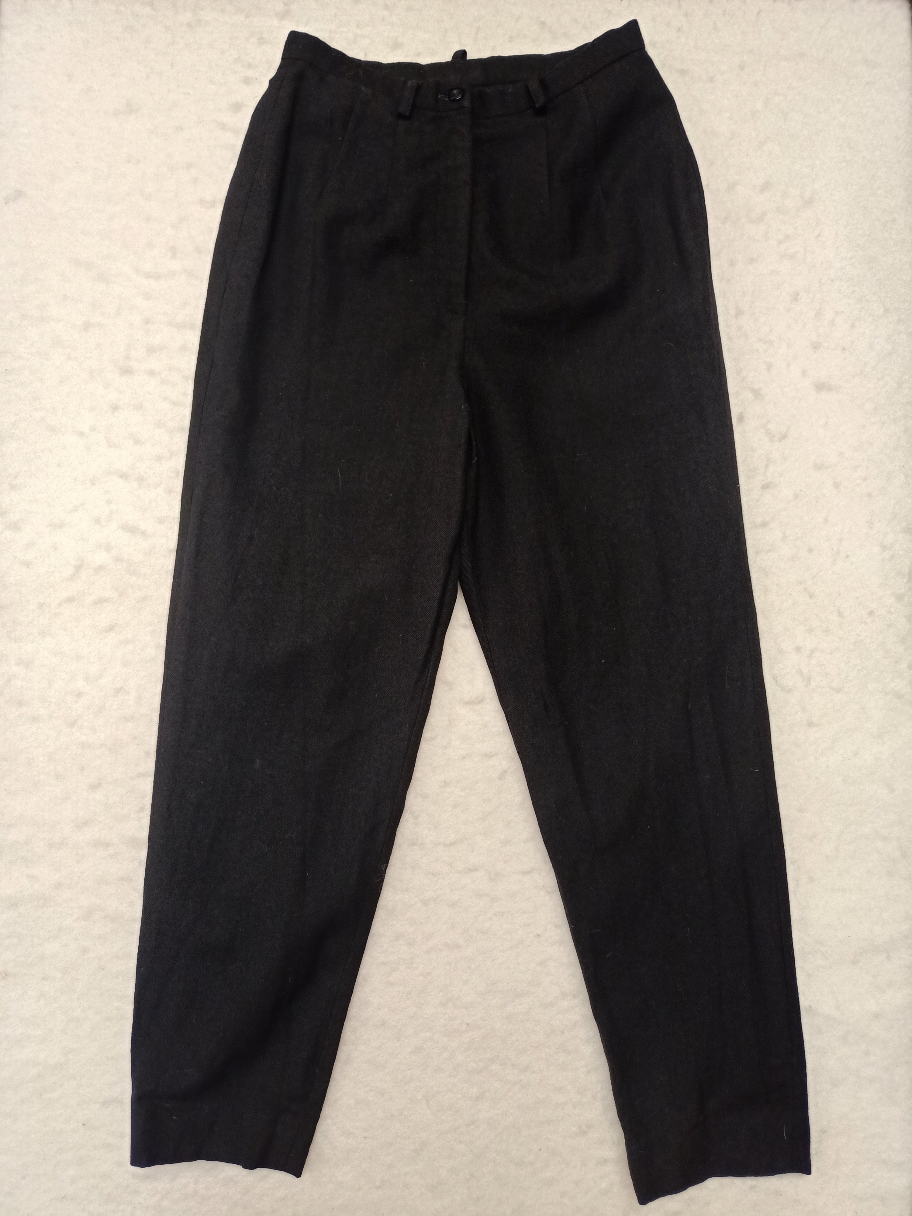 Wool Black Capri Pants