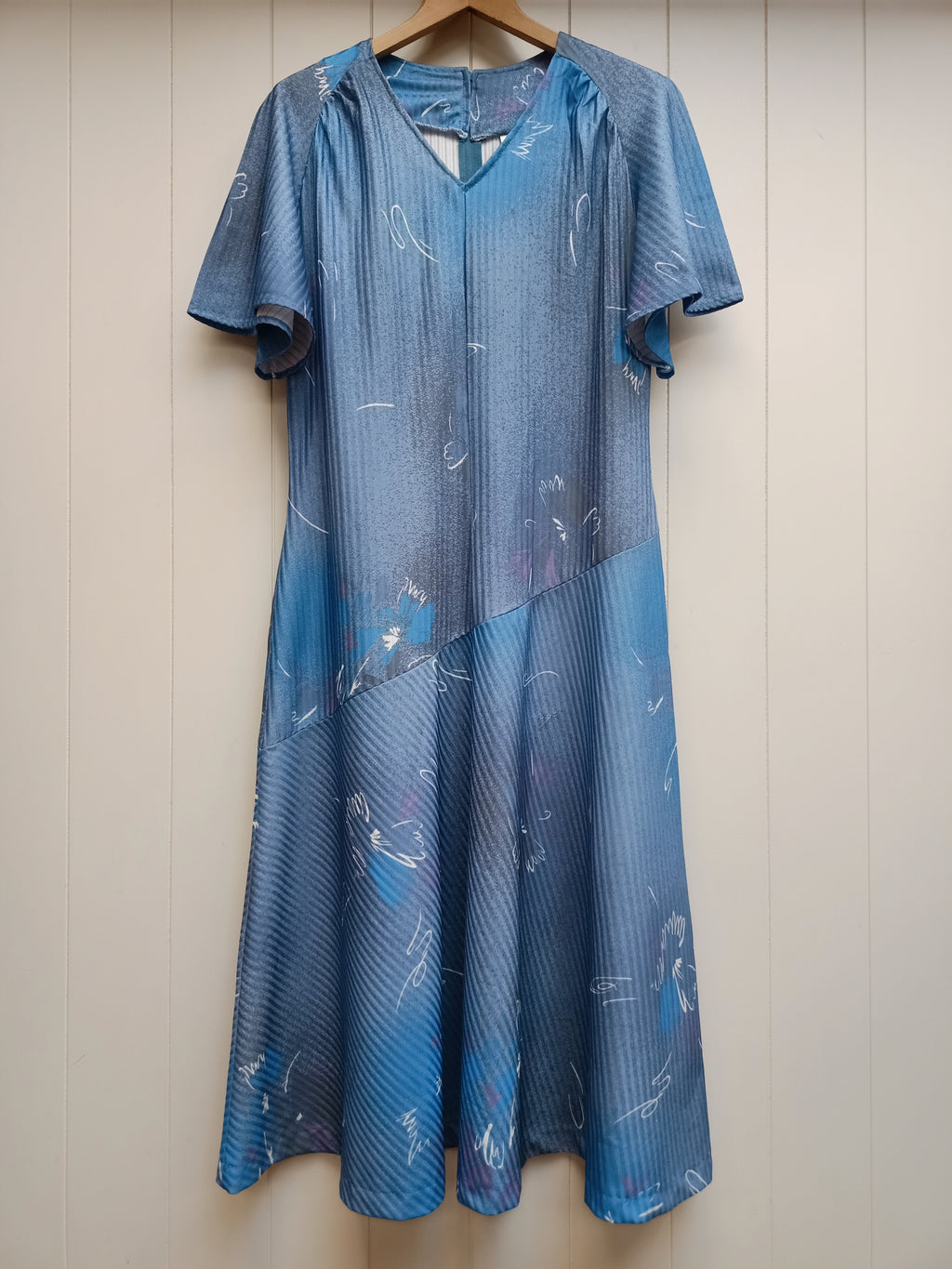 Vintage Osti Fashions Assymetric Drop Waist Dress
