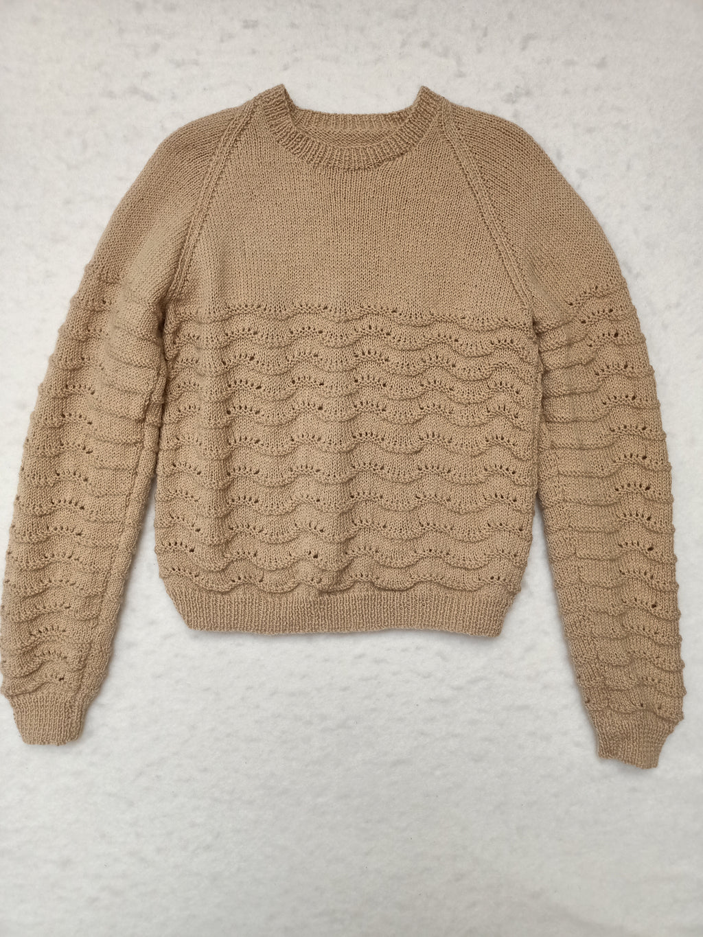Vintage Handknit Wave Sweater