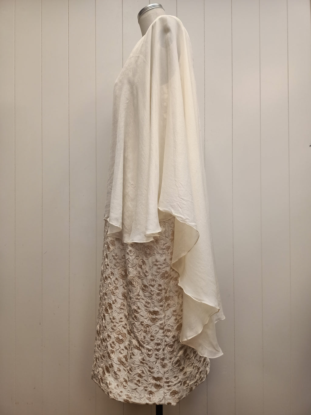 Kevin Moore Cape Overlay Dress