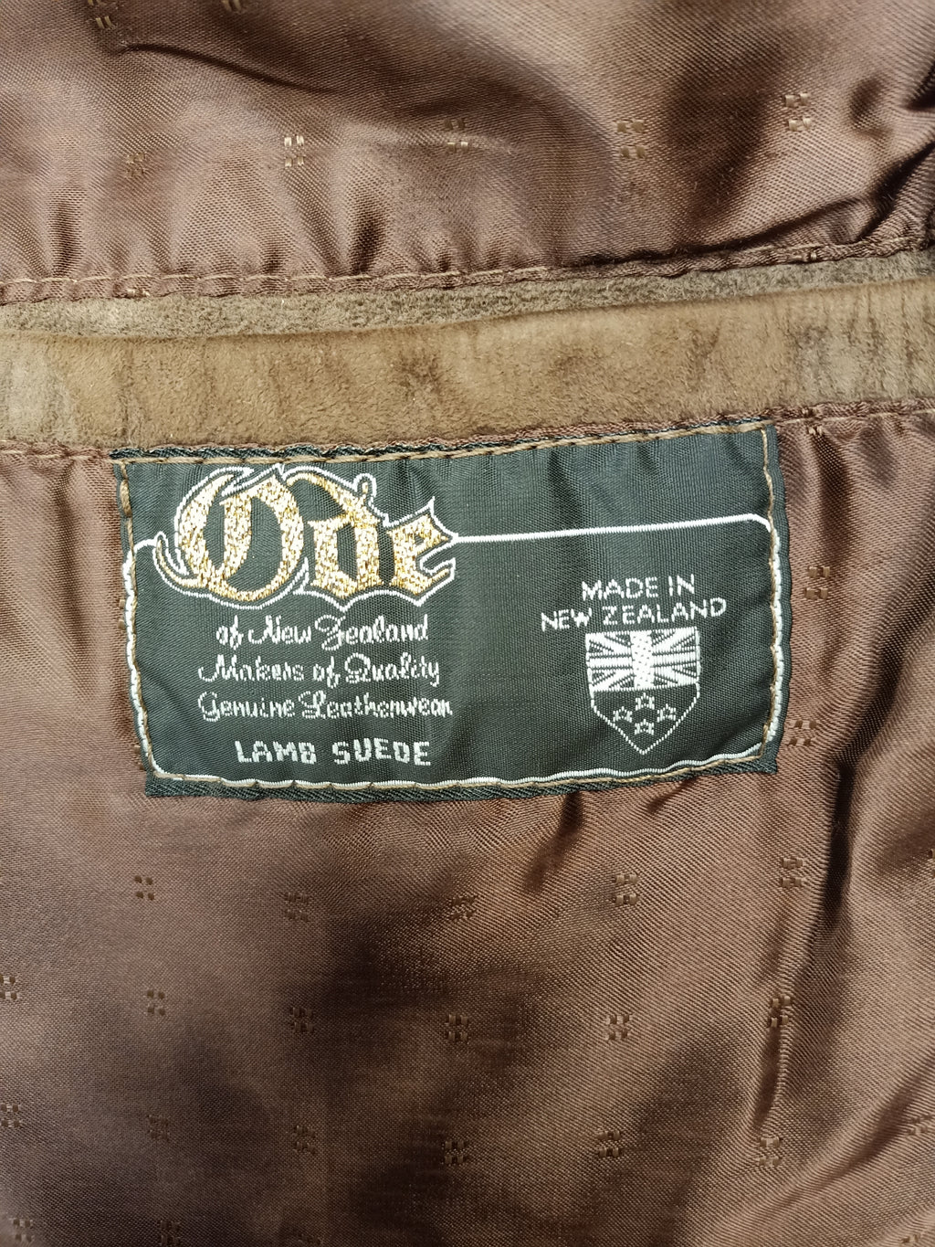 Vintage Mens Ode Lamb Suede Blazer