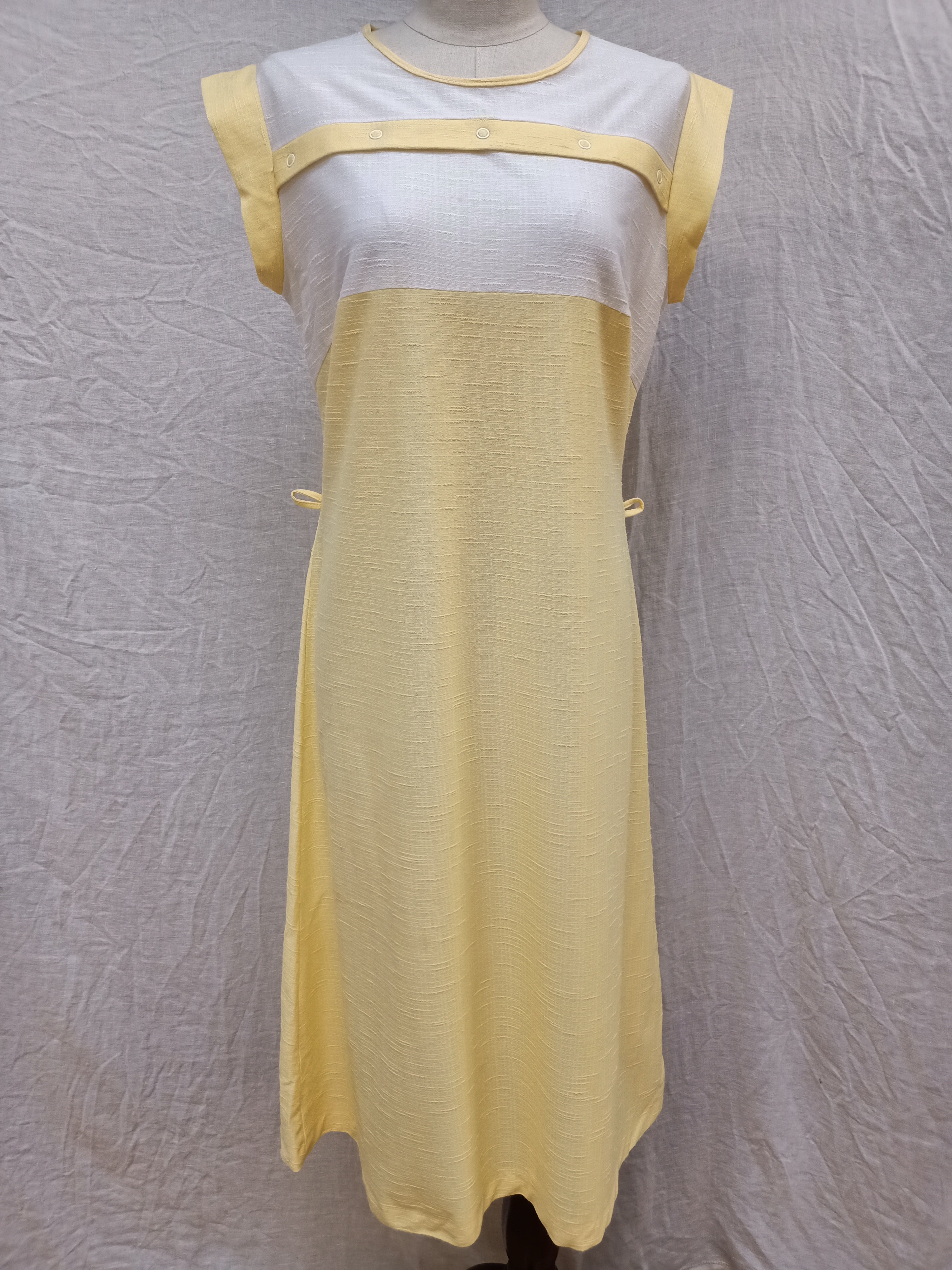 Vintage Yellow Sheer Dress