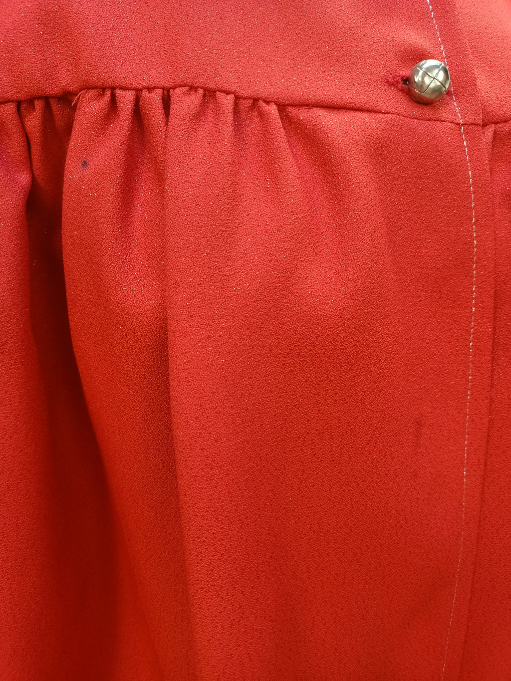Vintage Sparkly Red Overcoat