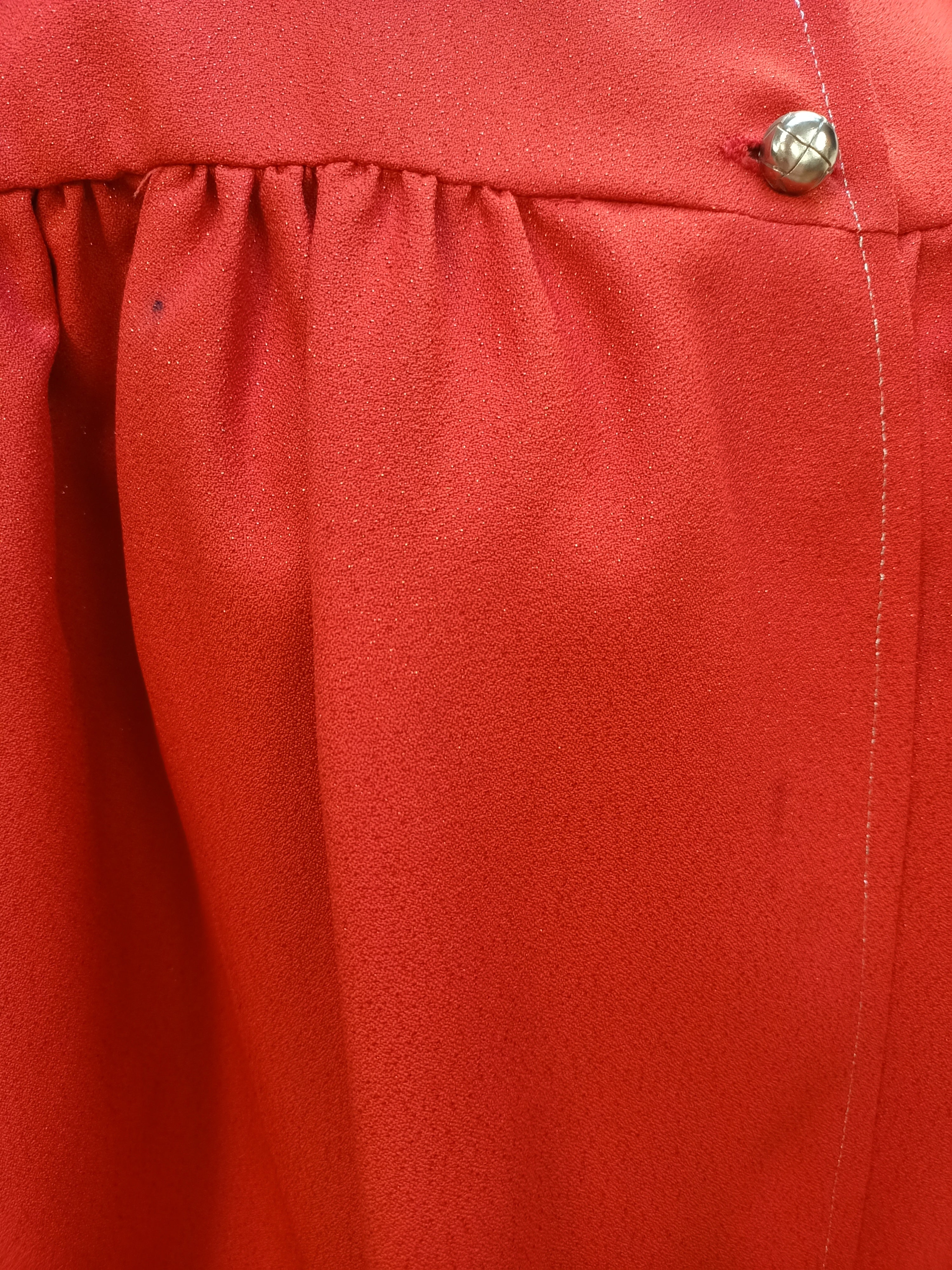 Vintage Sparkly Red Overcoat