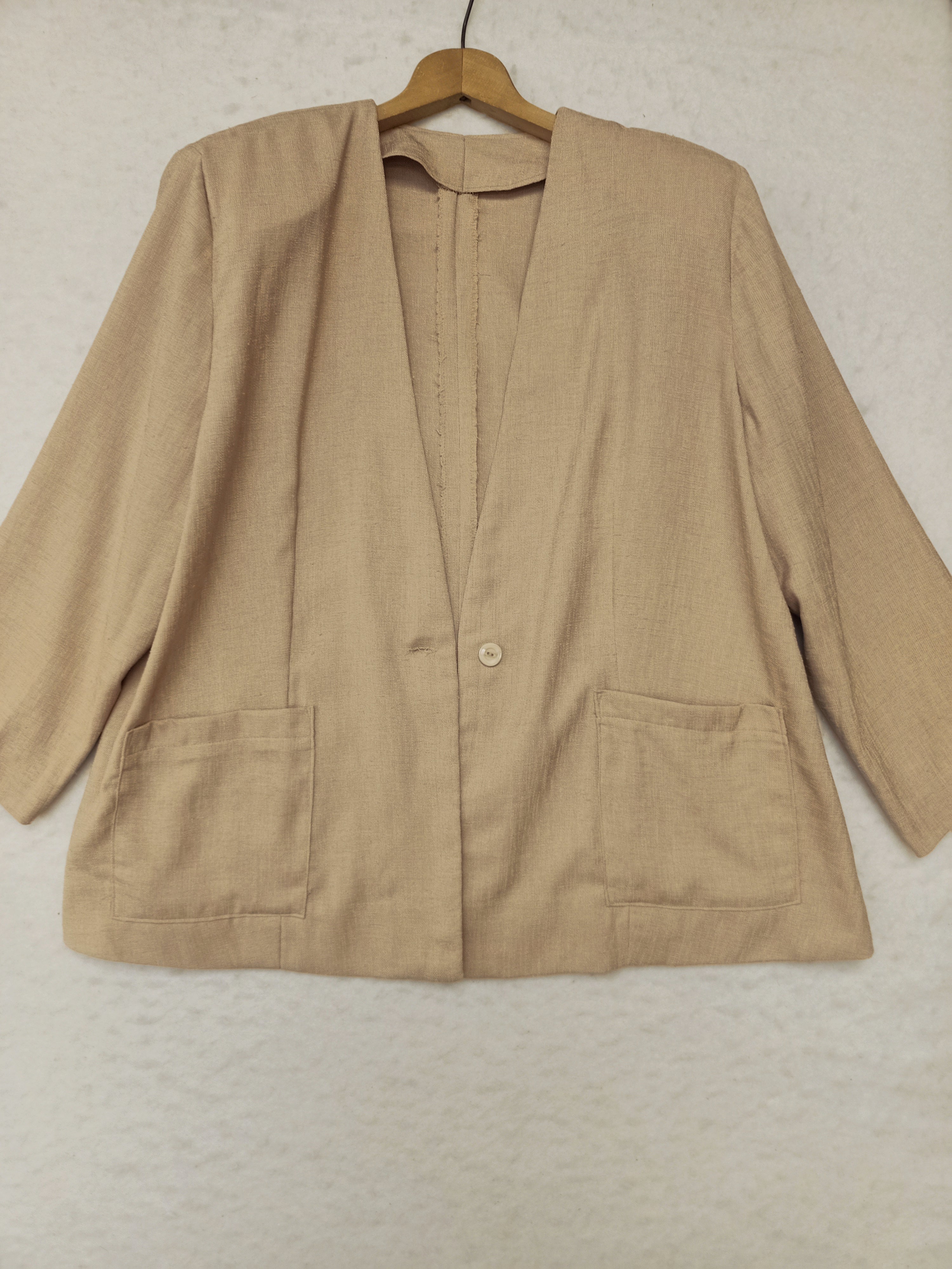 Vintage Sand Slub Blazer