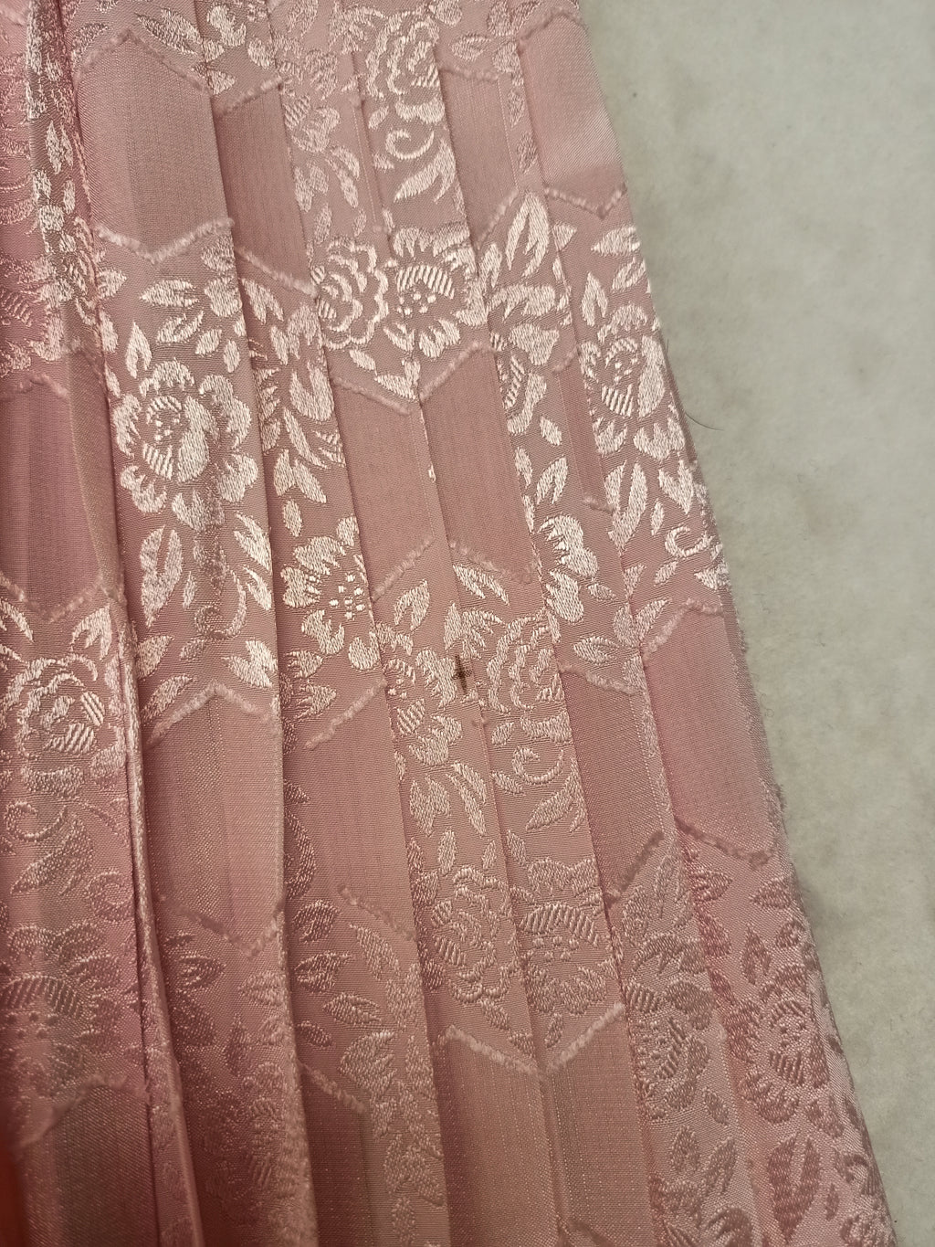 Vintage Pink Jacquard Satin Co-Ord Set
