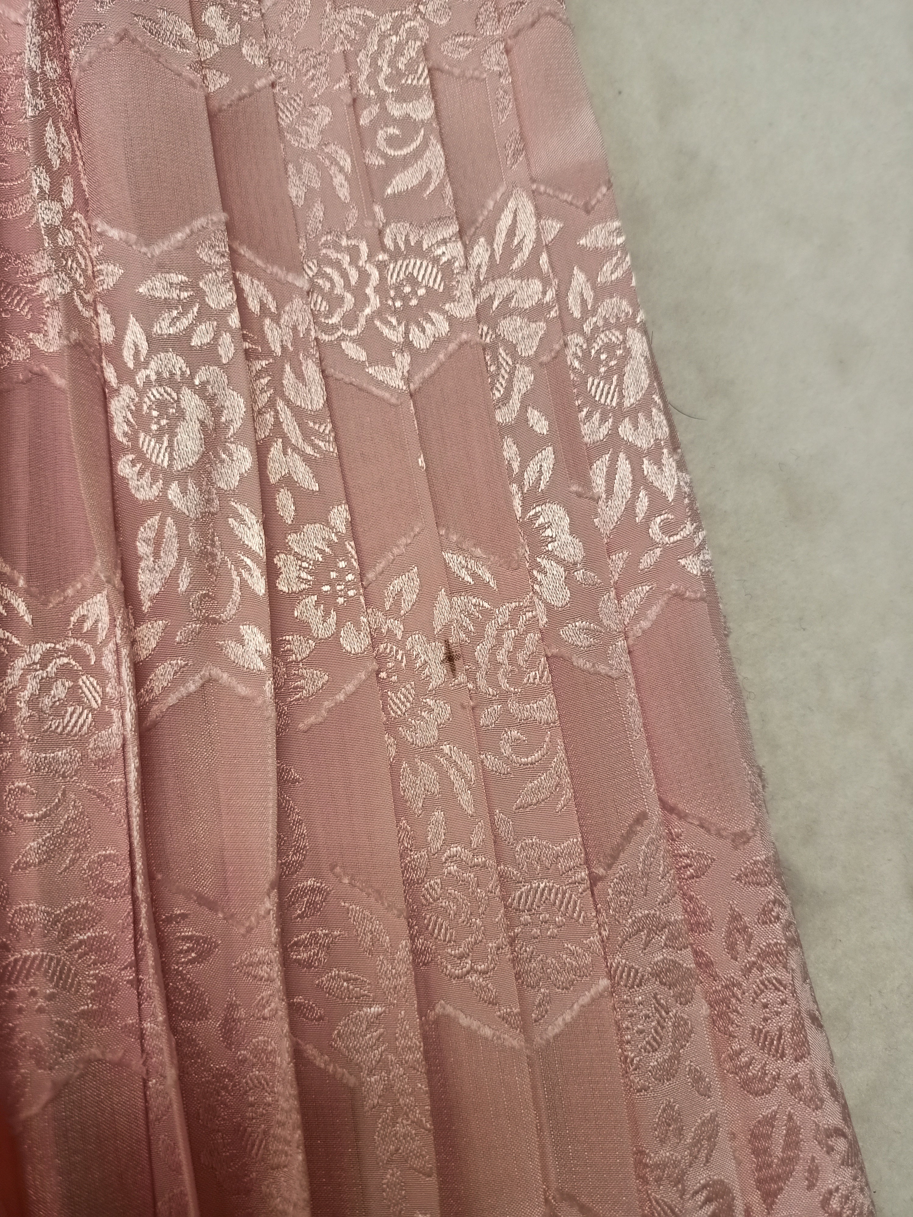 Vintage Pink Jacquard Satin Co-Ord Set