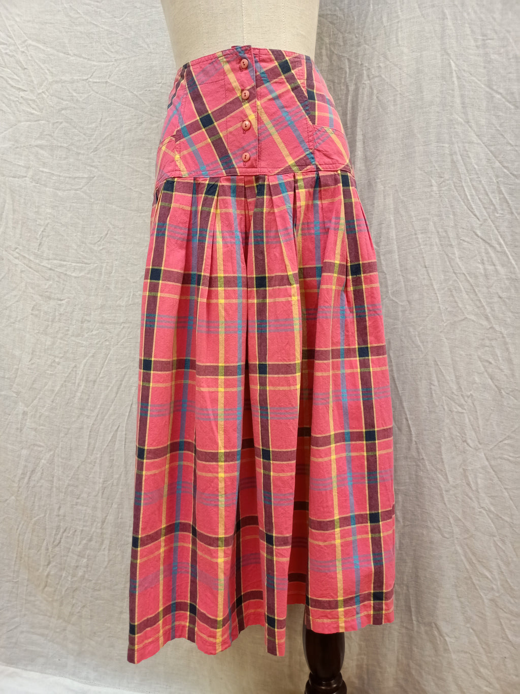 Vintage Kiss Checkered Skirt
