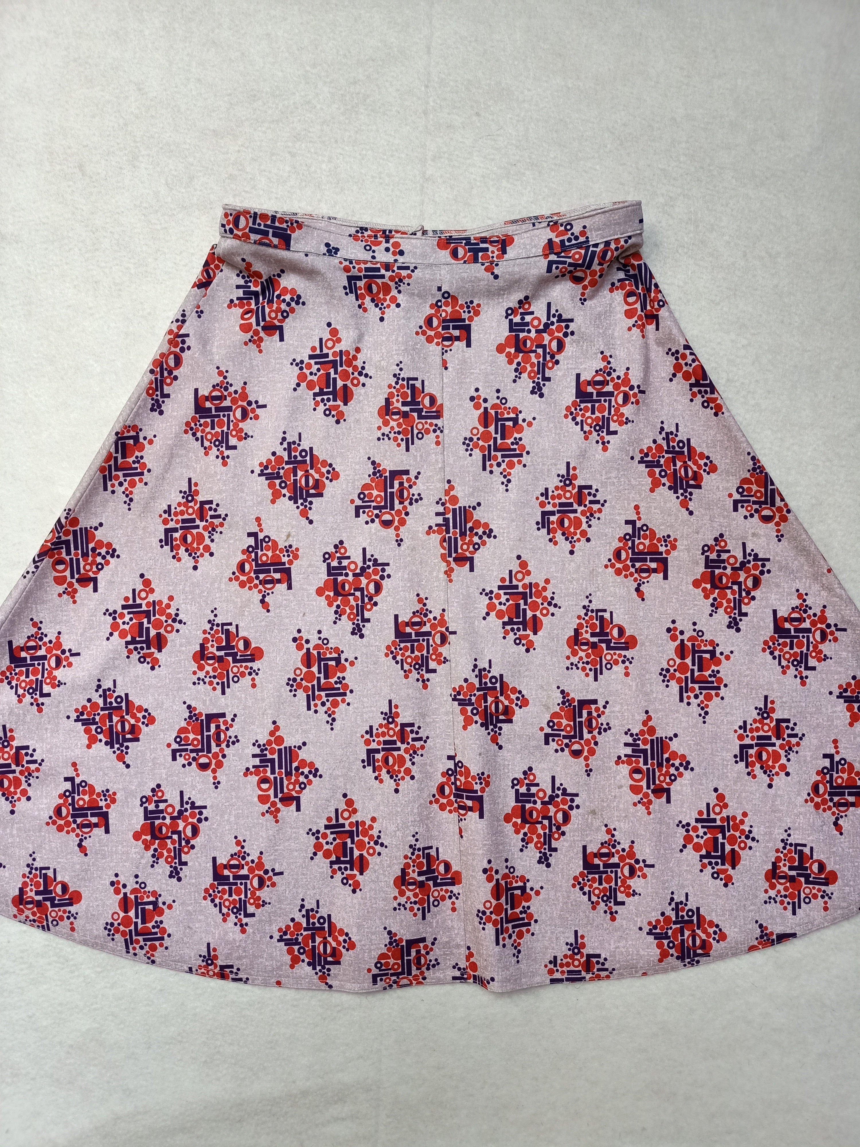 Vintage Abstract Dot Skirt