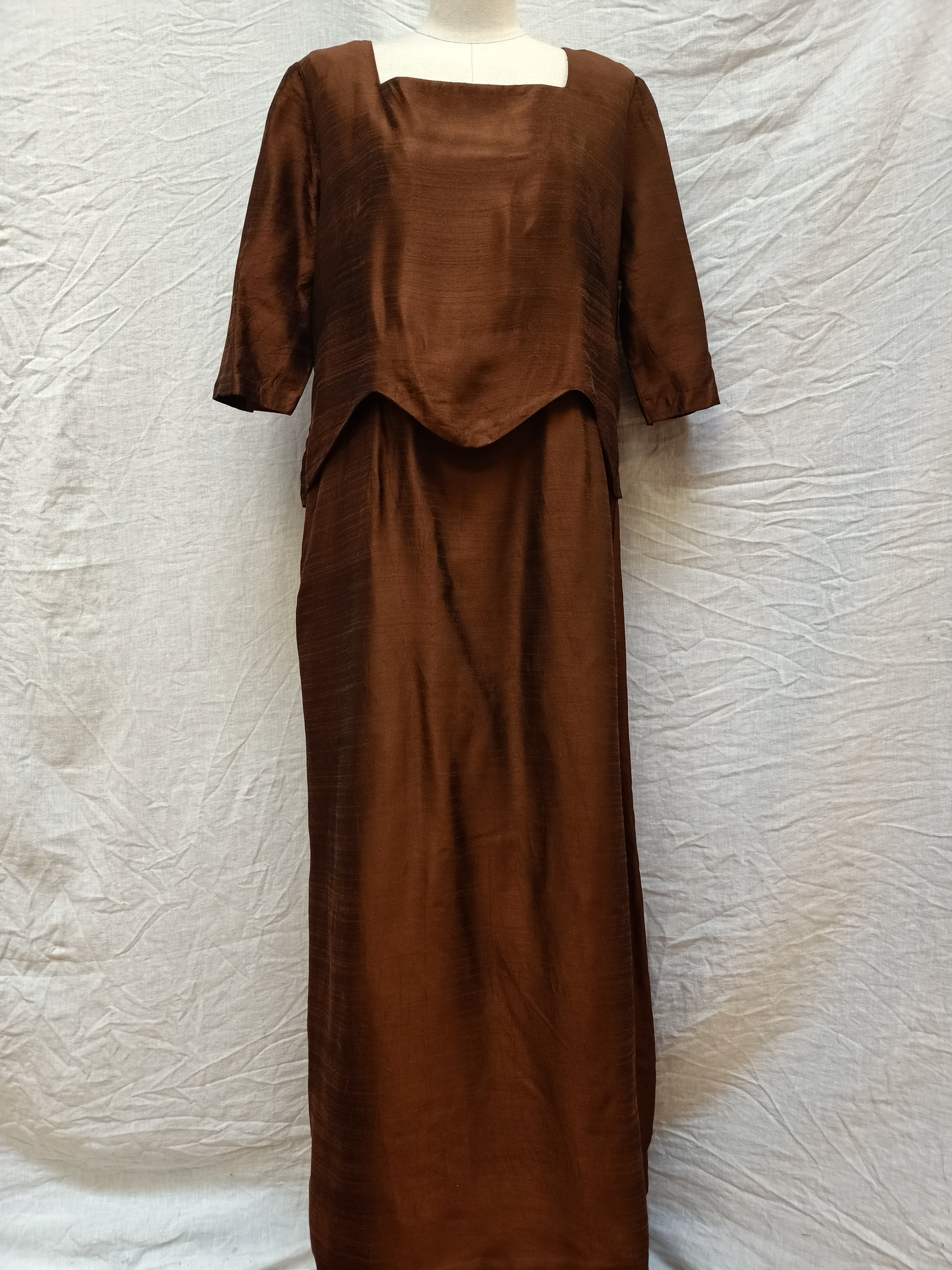 Vintage Brown Maxi Dress