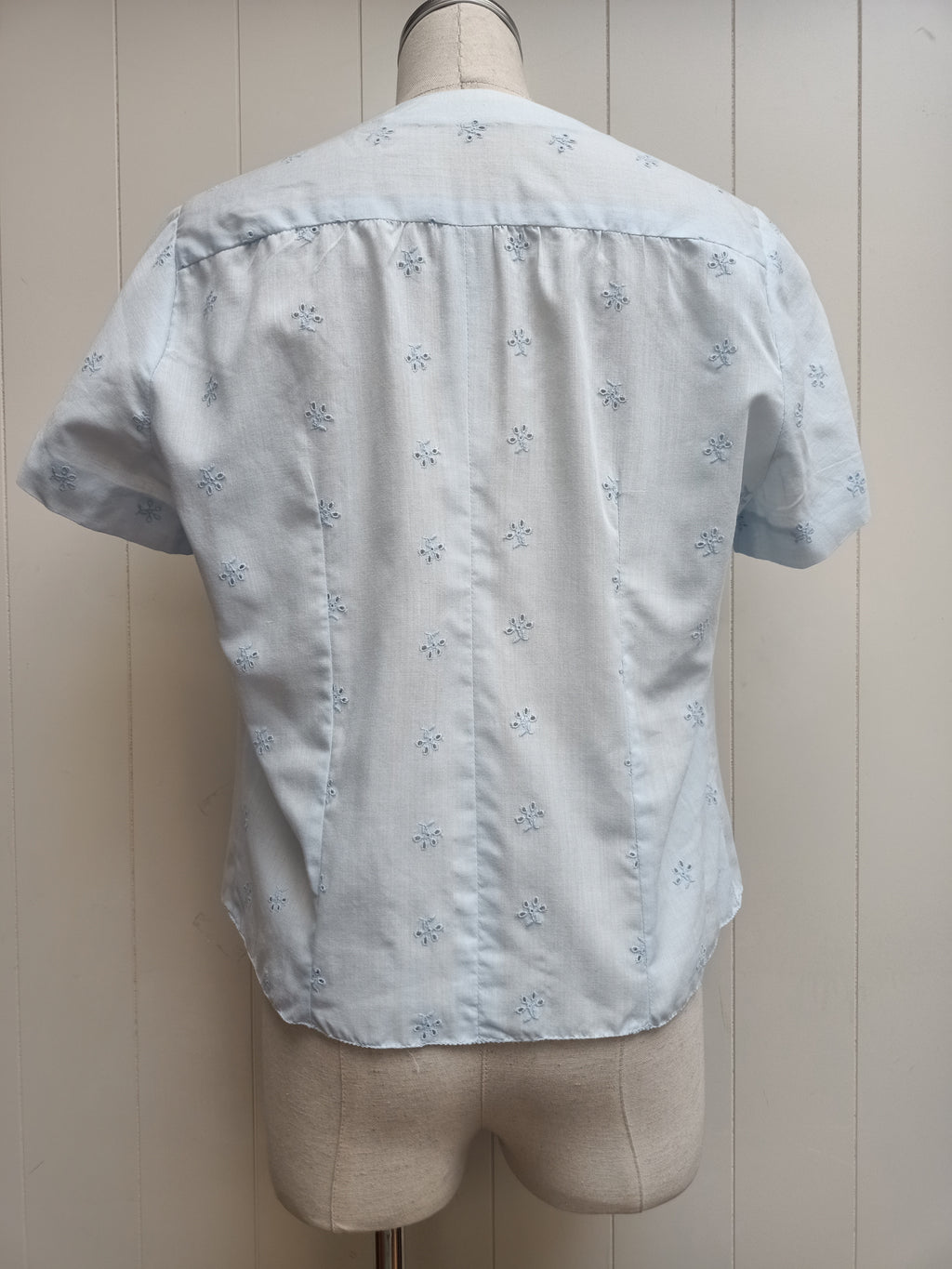 Vintage Pale Blue Anglaise Shirt