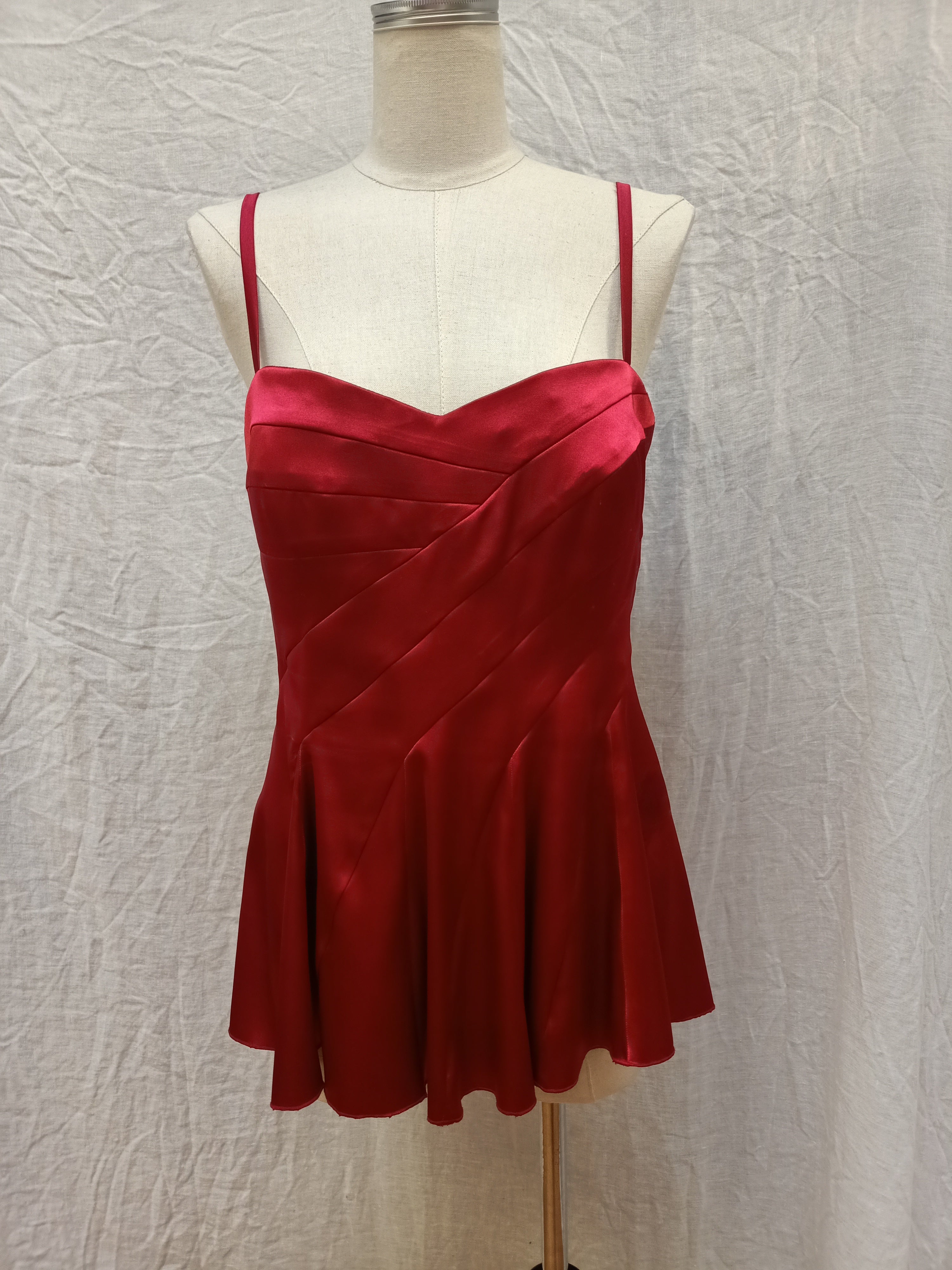Mr K Red Satin Shirt