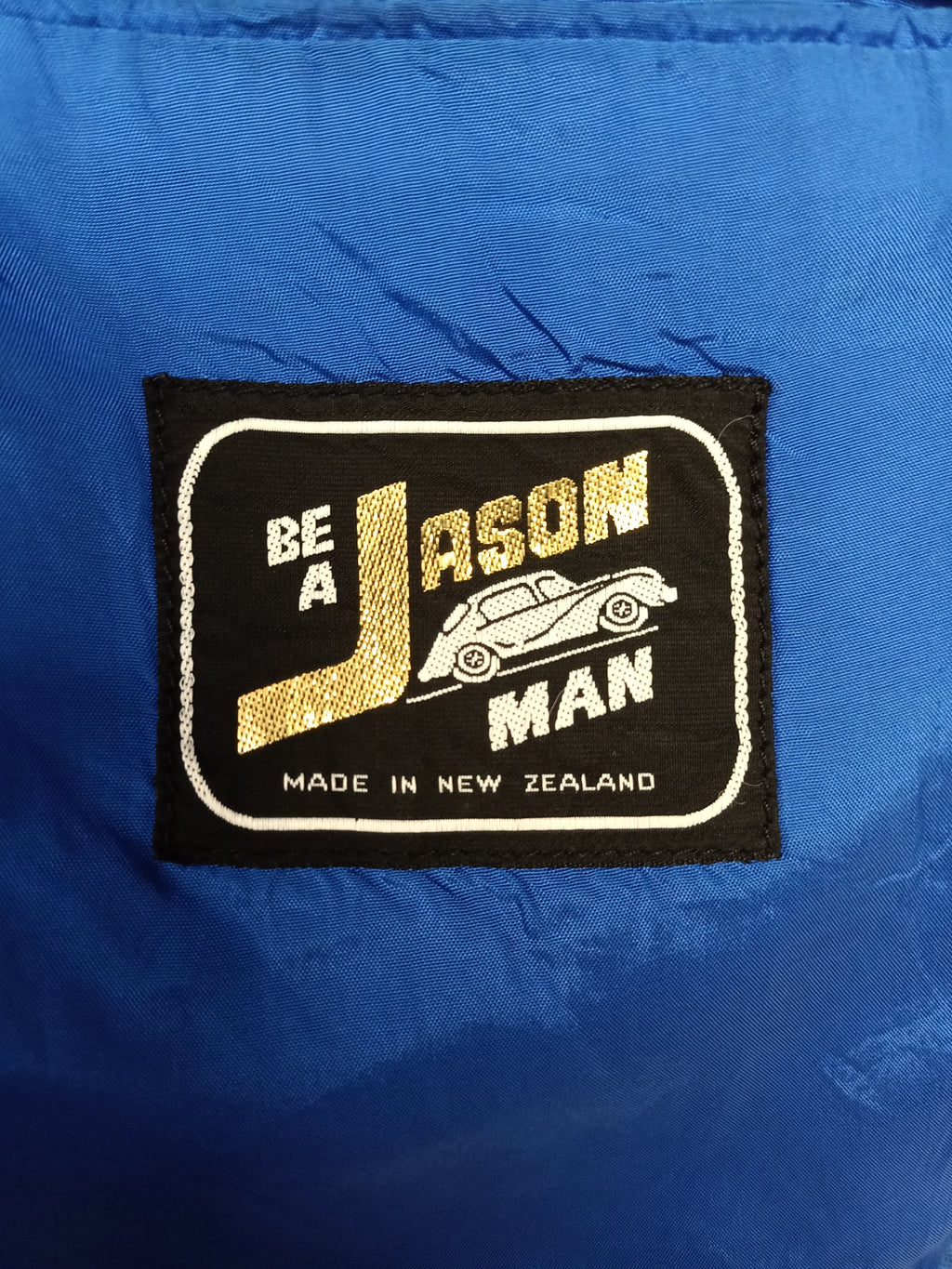 Vintage Mens Be a Jason Man Blue Suit